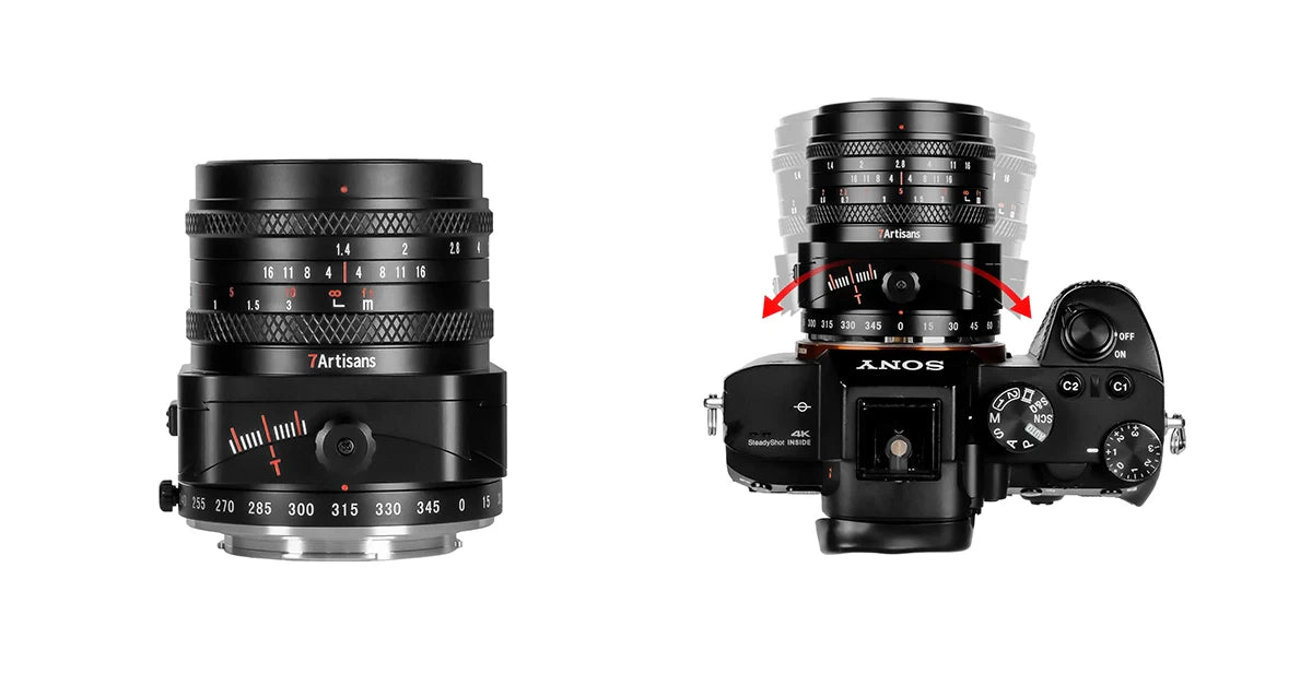 7artisans 50mm f1.4 tilt-shift lens
