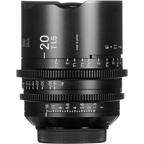 Sigma 20mm T1.5 FF High-Speed Prime Lens