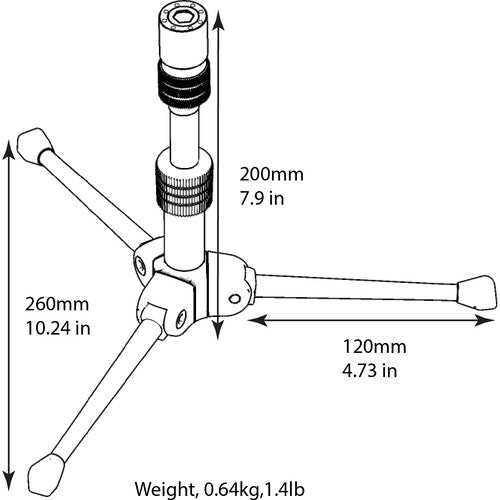 Triad-Orbit TDS Desktop Tripod Stand