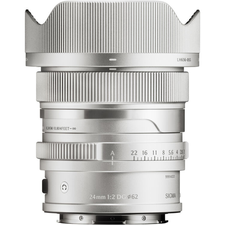 Sigma 24mm f/2 DG Contemporary Lens (L-Mount, Silver)