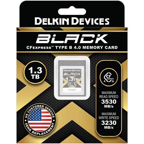 Delkin Devices 1.3TB BLACK 4.0 CFexpress Type B Memory Card