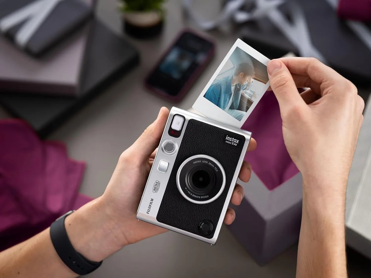 FUJIFILM INSTAX MINI EVO Hybrid Instant Camera