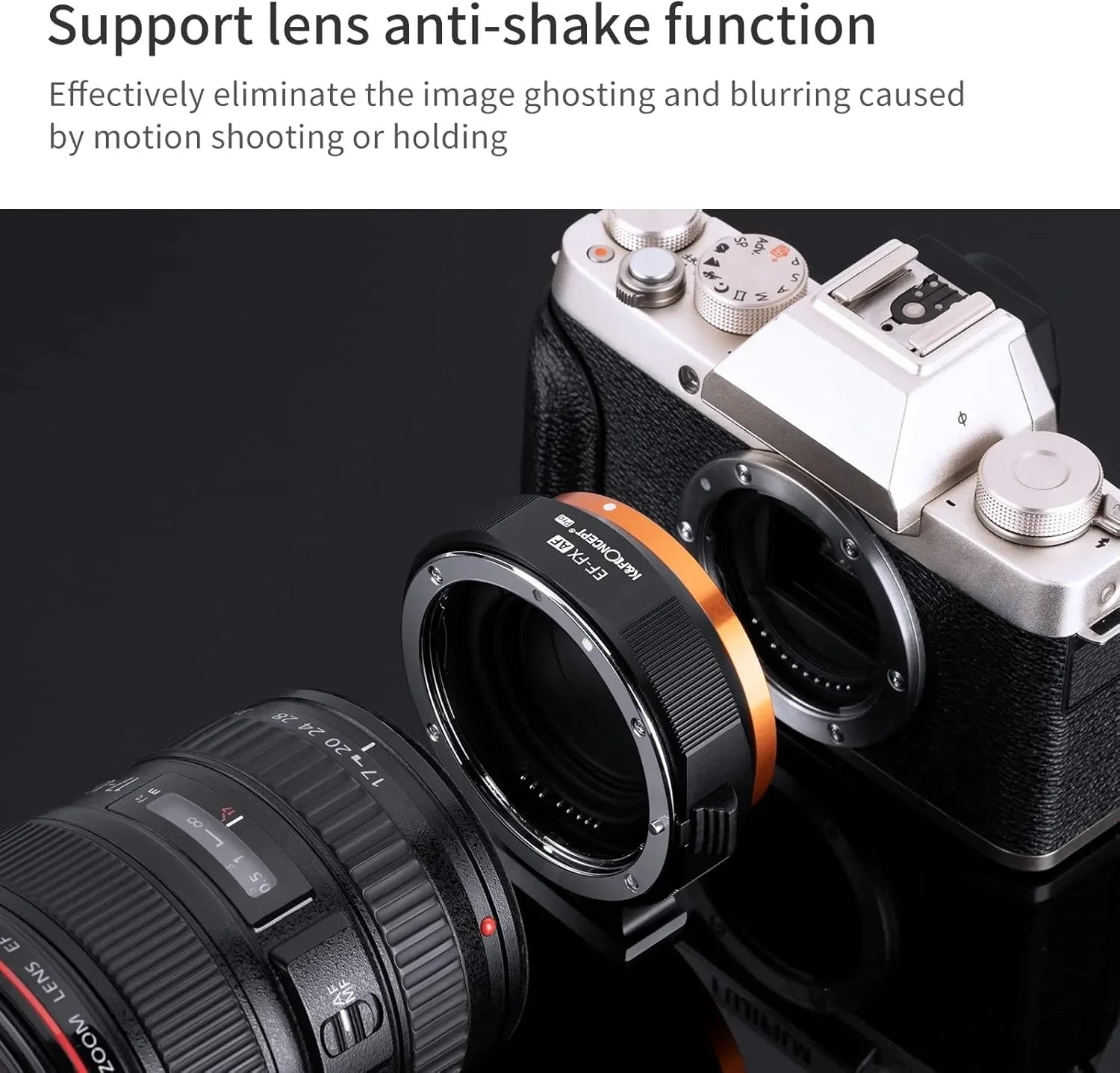 K&F Concept Auto Focus Lens Mount Adapter Ring EF/EF-S to FX Electronic Lens Adapter
