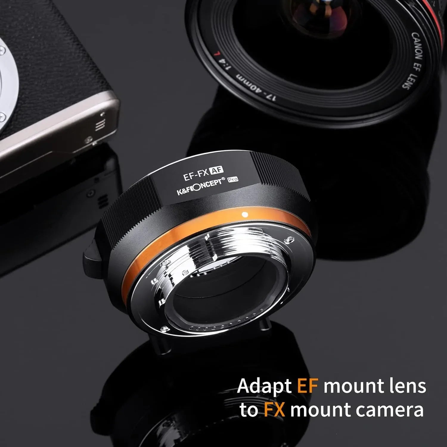 K&F Concept Auto Focus Lens Mount Adapter Ring EF/EF-S to FX Electronic Lens Adapter
