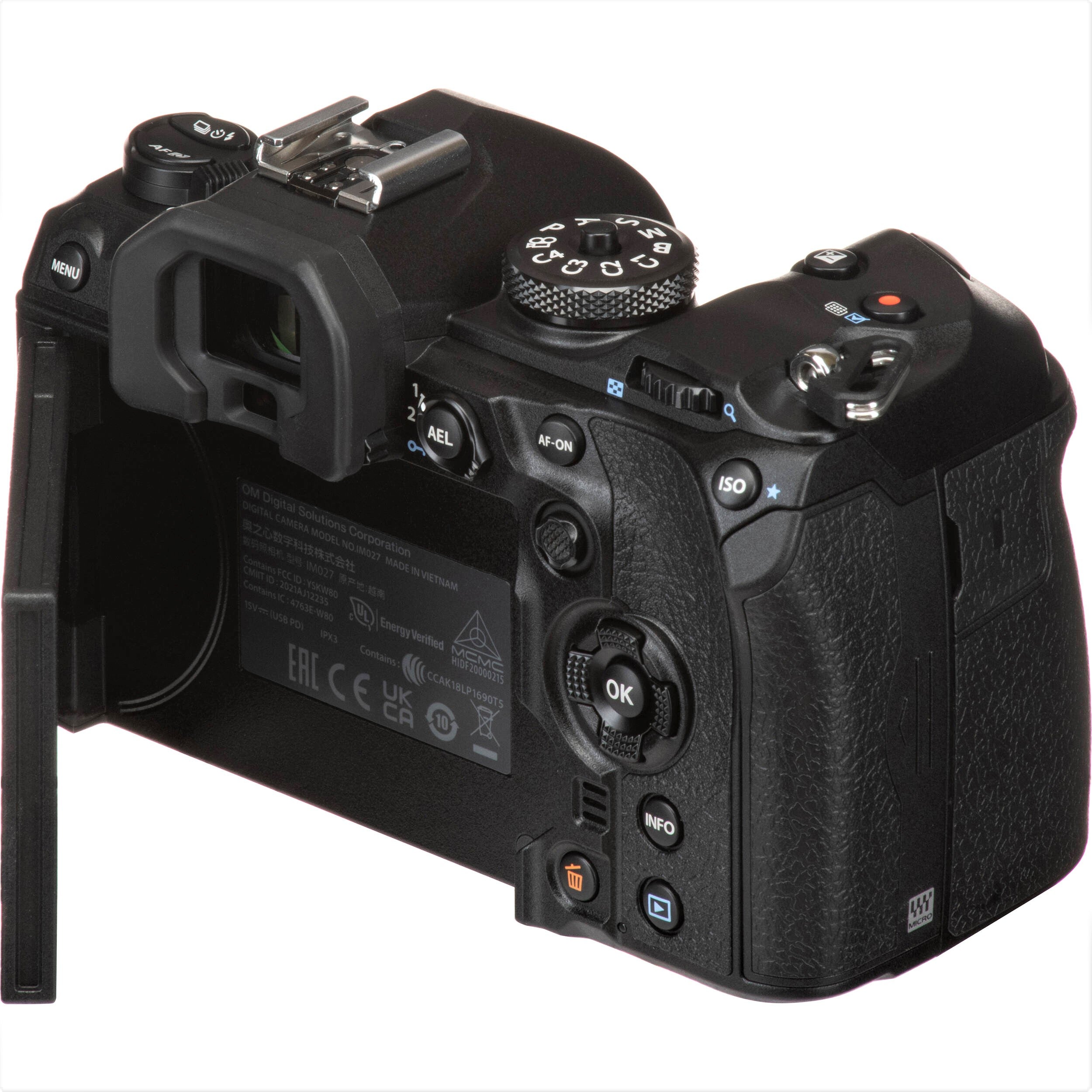 OM System OM-1 Micro Four Thirds System Camera 20MP BSI Stacked Sensor Weather Sealed Design 5-Axis Image Stabilization 120fps sequential Shooting