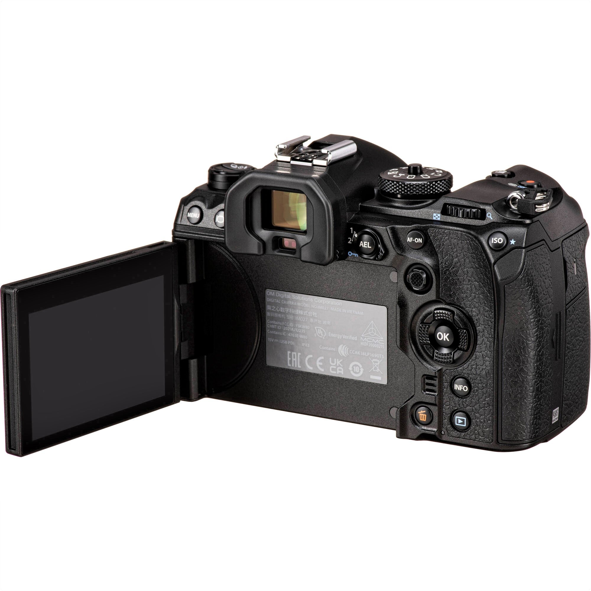 OM System OM-1 Micro Four Thirds System Camera 20MP BSI Stacked Sensor Weather Sealed Design 5-Axis Image Stabilization 120fps sequential Shooting