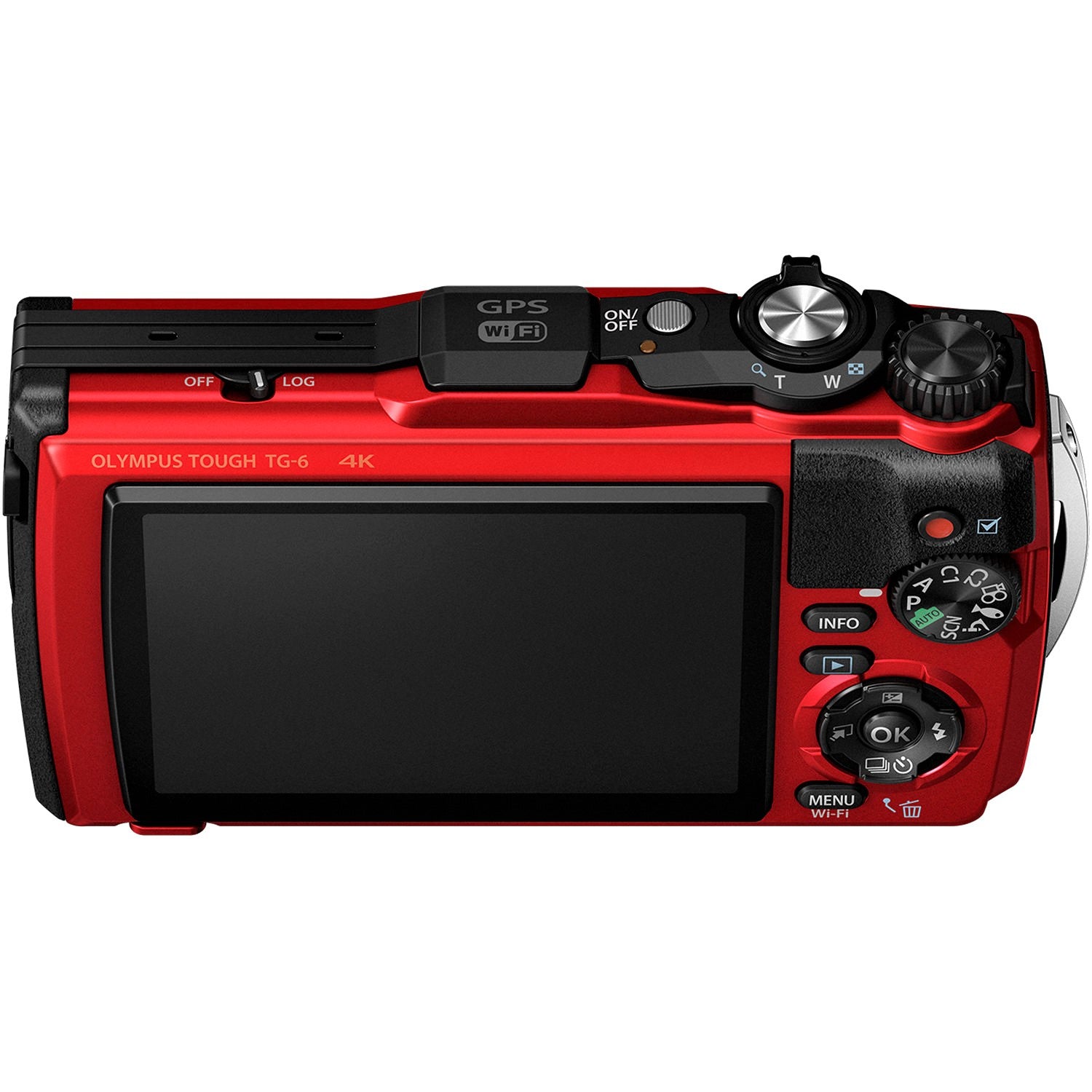 Olympus Tough TG-6 Compact Digital Camera (Red)
