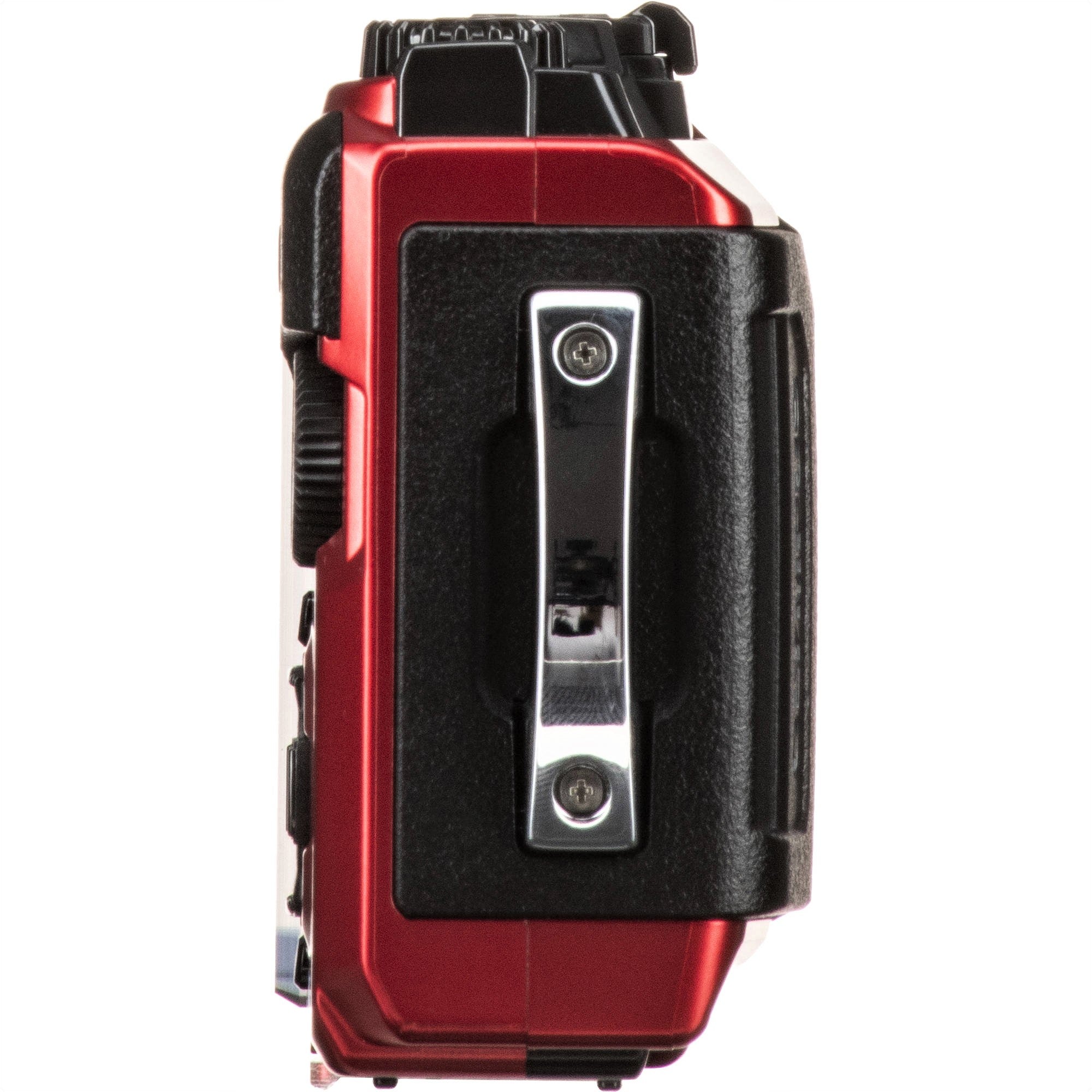 Olympus Tough TG-6 Digital Camera (Red) - Side View