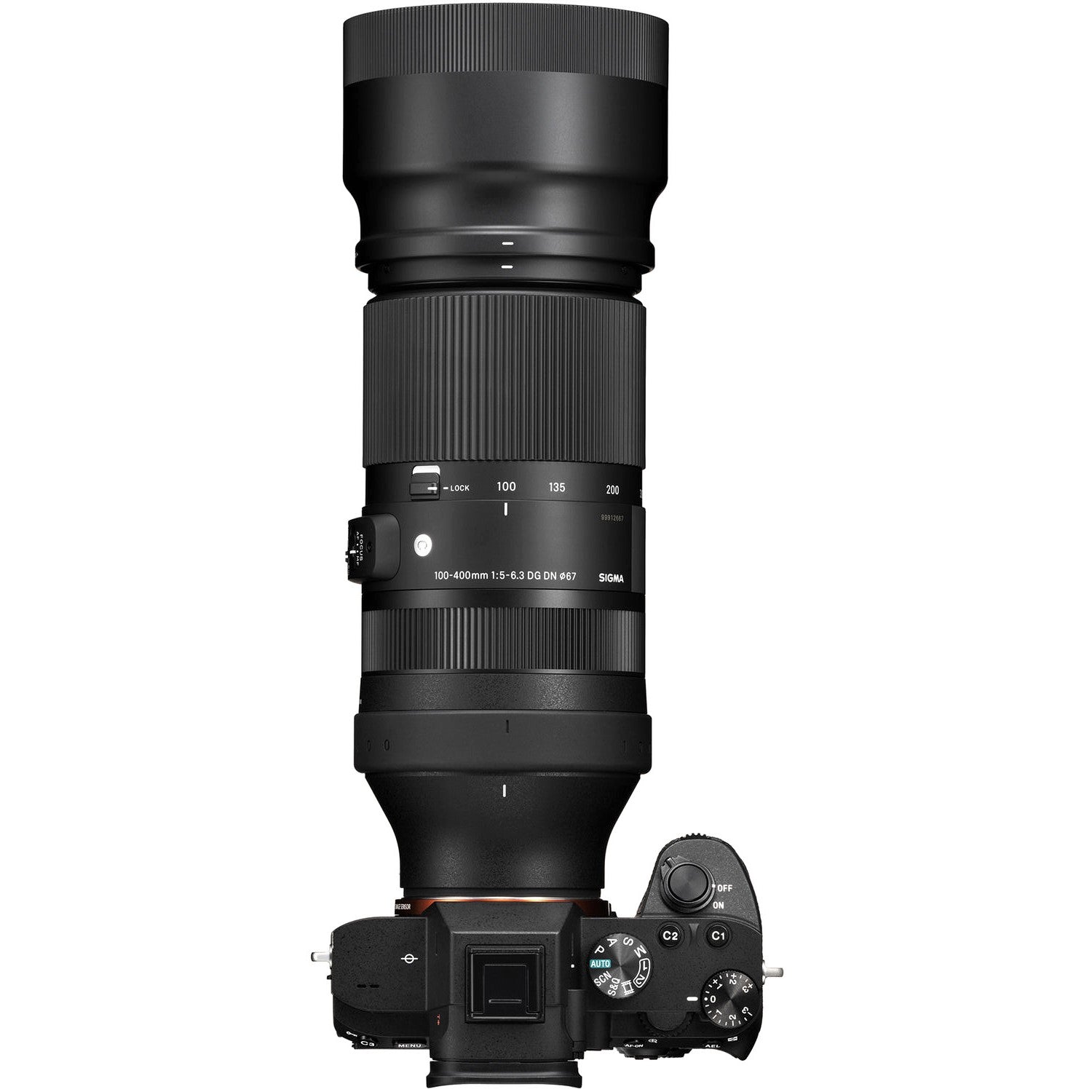 Sigma 100-400mm f/5-6.3 DG DN OS Contemporary Lens for Sony E - Attached Camera Not Included