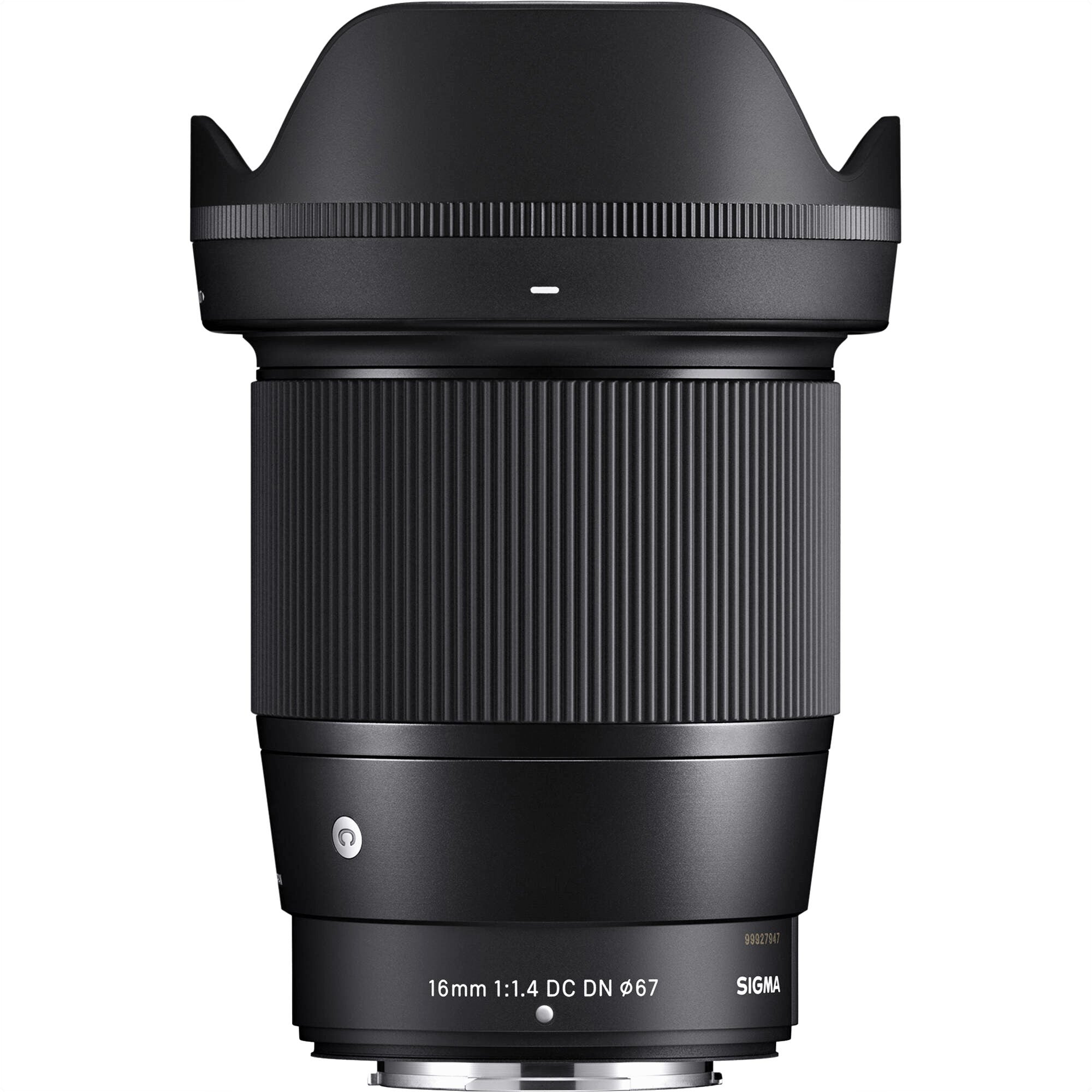 Sigma 16mm f/1.4 DC DN Contemporary Lens (FUJIFILM X) - Attached Lens Hood
