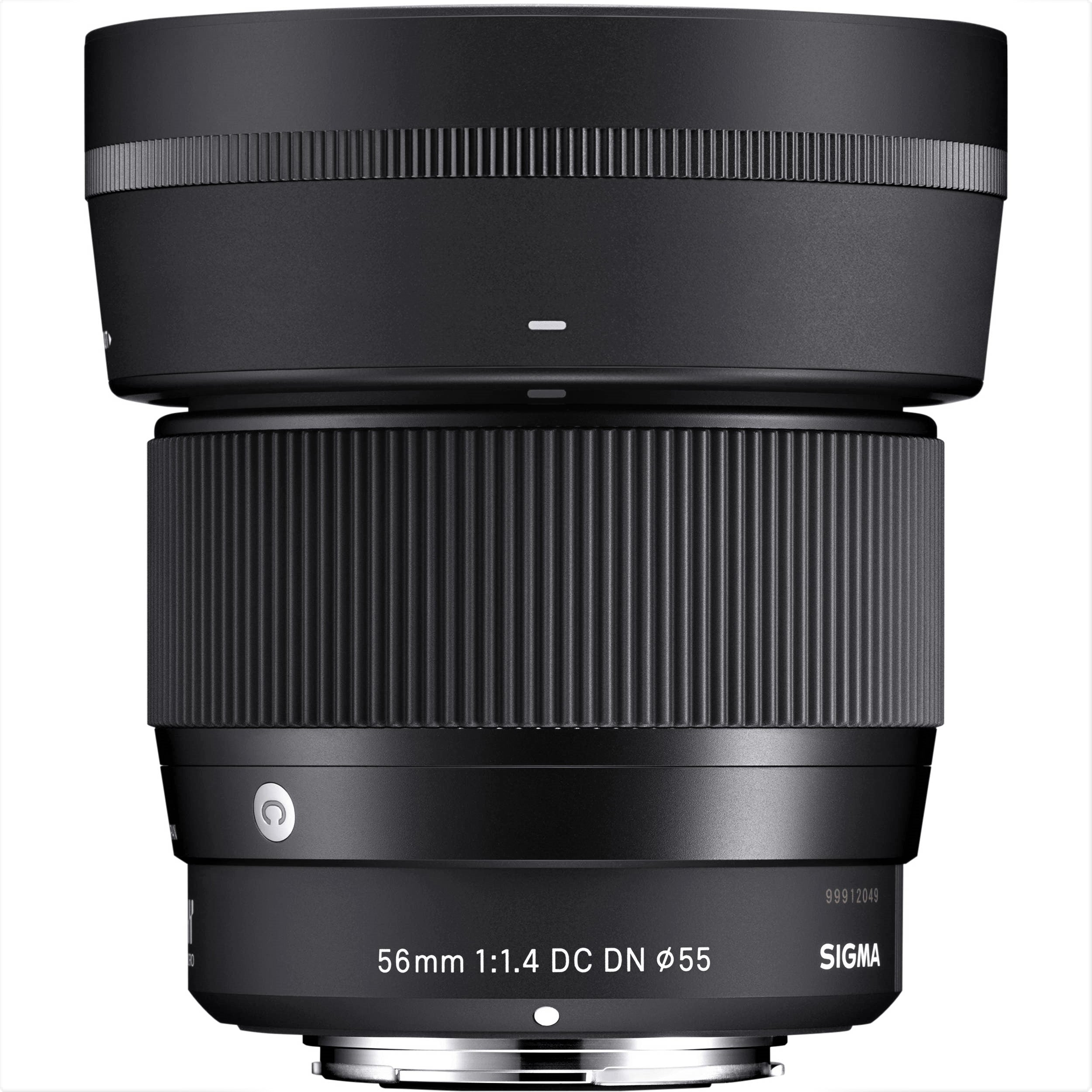 Sigma 56mm f/1.4 DC DN Contemporary Lens (Nikon Z) - Attached Lens Hood