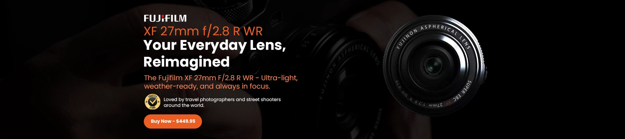 fujifilm xf 27mm f2.8 r wr lens
