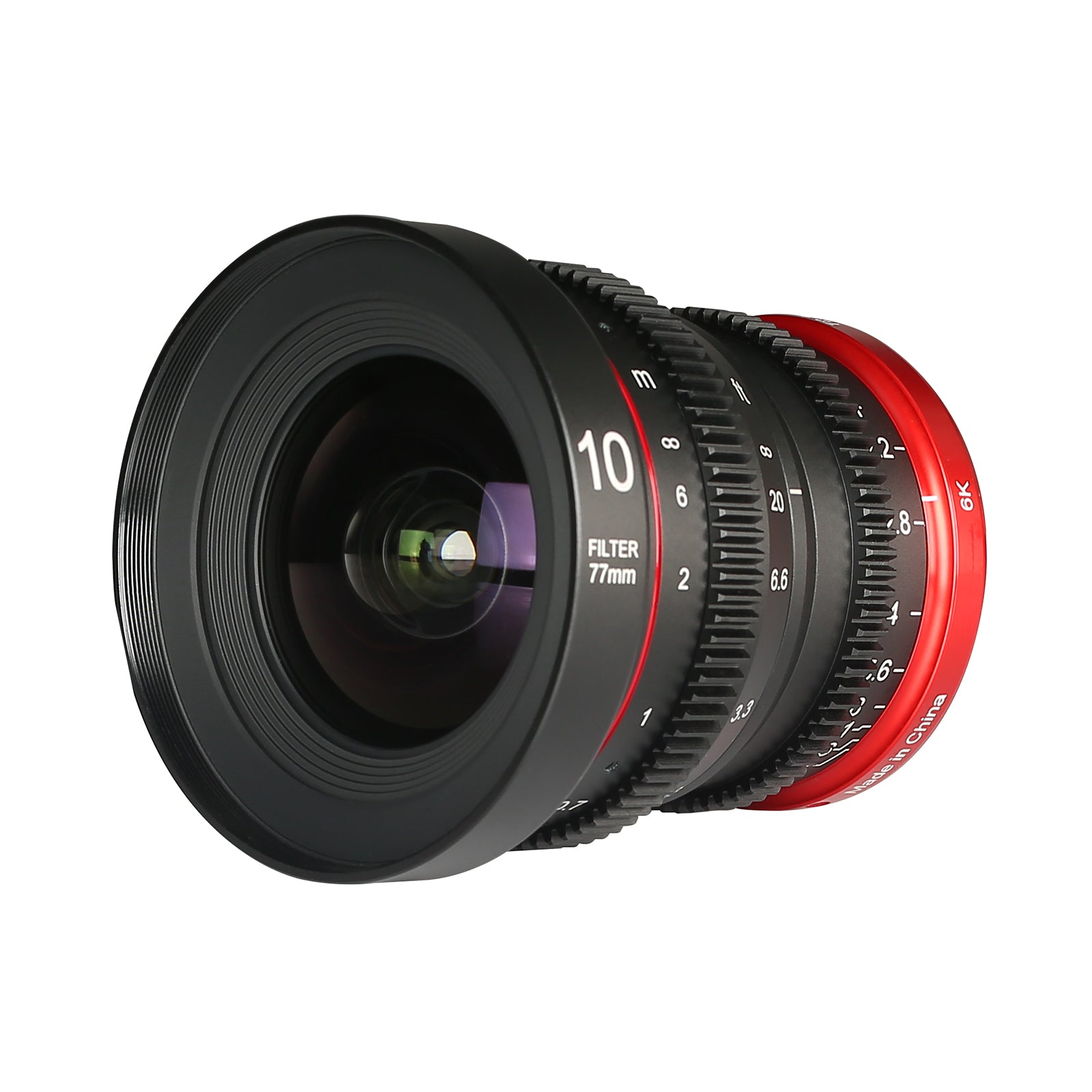 Meike Cinema 10mm T2.2 S35 Lens (RF Mount) Front View