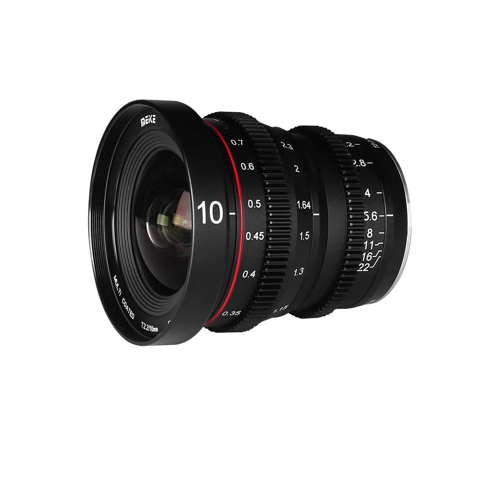 Meike Cinema 10mm T2.2 Lens (Sony E Mount) Side View
