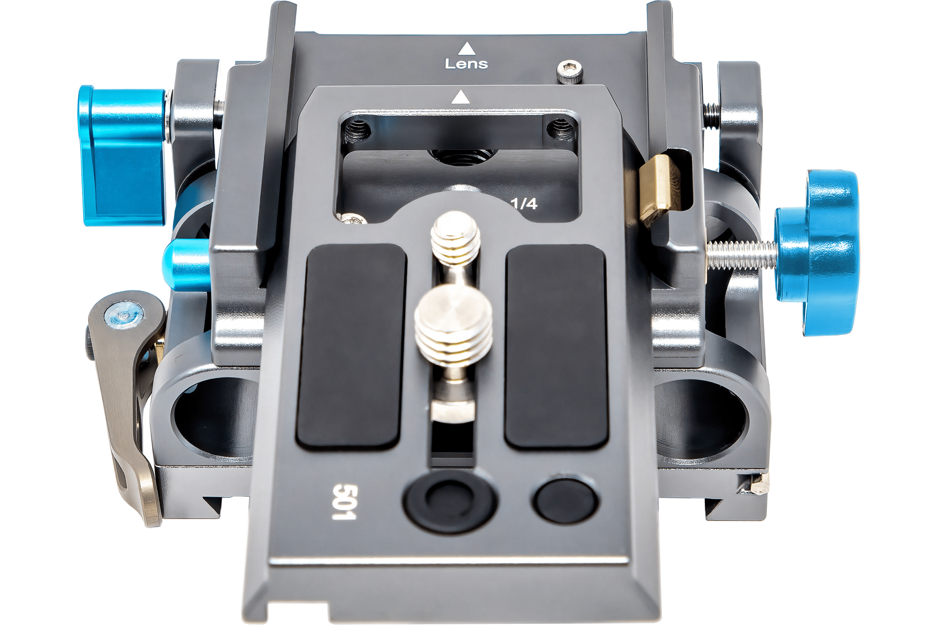 Kondor Blue 15mm LWS Arri/501 Side Loading Baseplate for Red Komodo, BMPCC & Mirrorless (Space Gray)