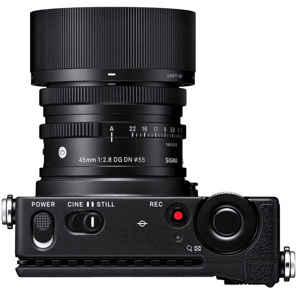 Sigma fp Mirrorless Camera with Attached Lens