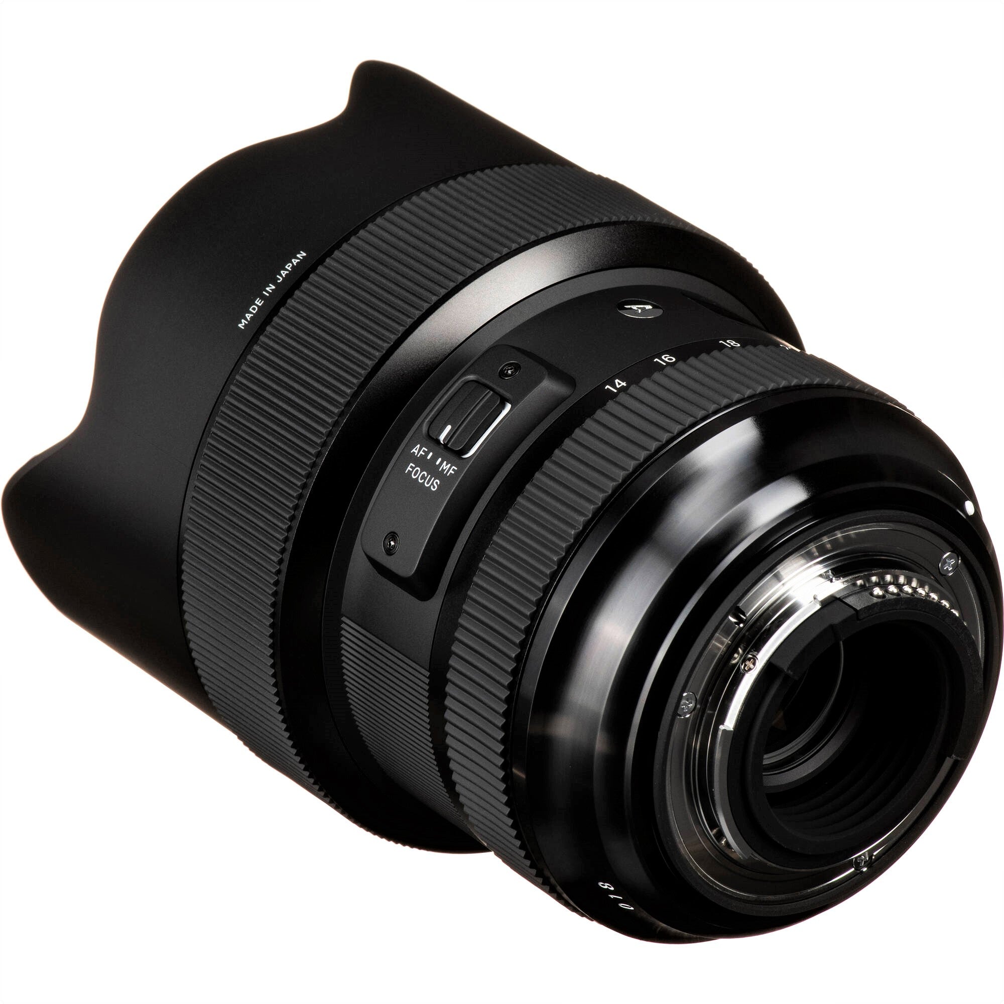 Sigma 14-24mm F2.8 DG HSM Art Lens for Nikon F in a Back-Side View