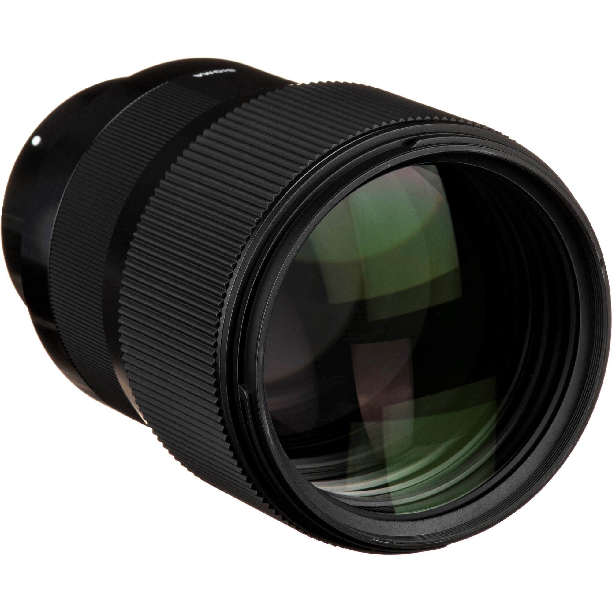 Sigma 135mm F1.8 DG HSM Art Lens for Leica L in a Front-Side View
