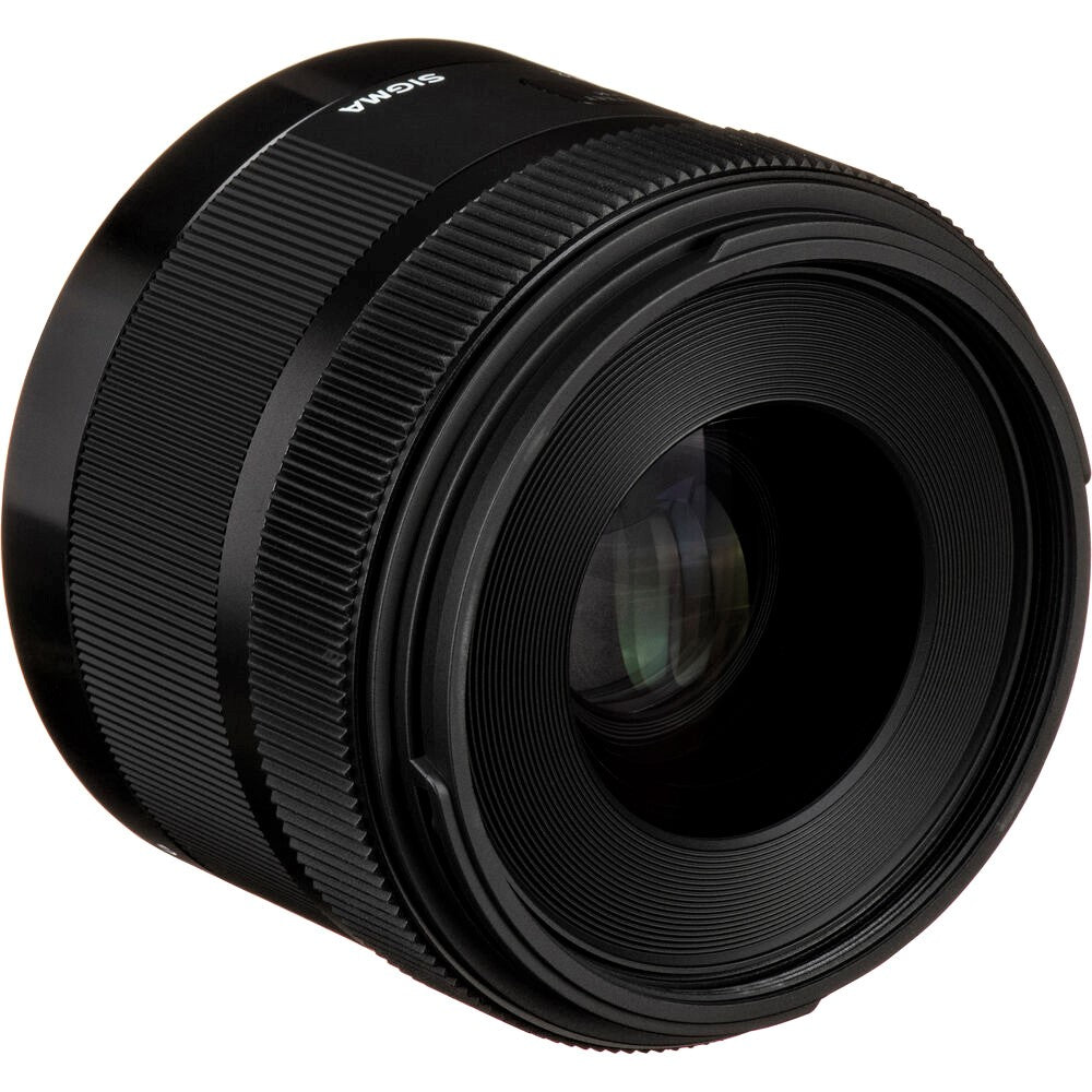 Sigma 30mm F1.4 DC HSM Art Lens for Pentax K in a Front-Side View