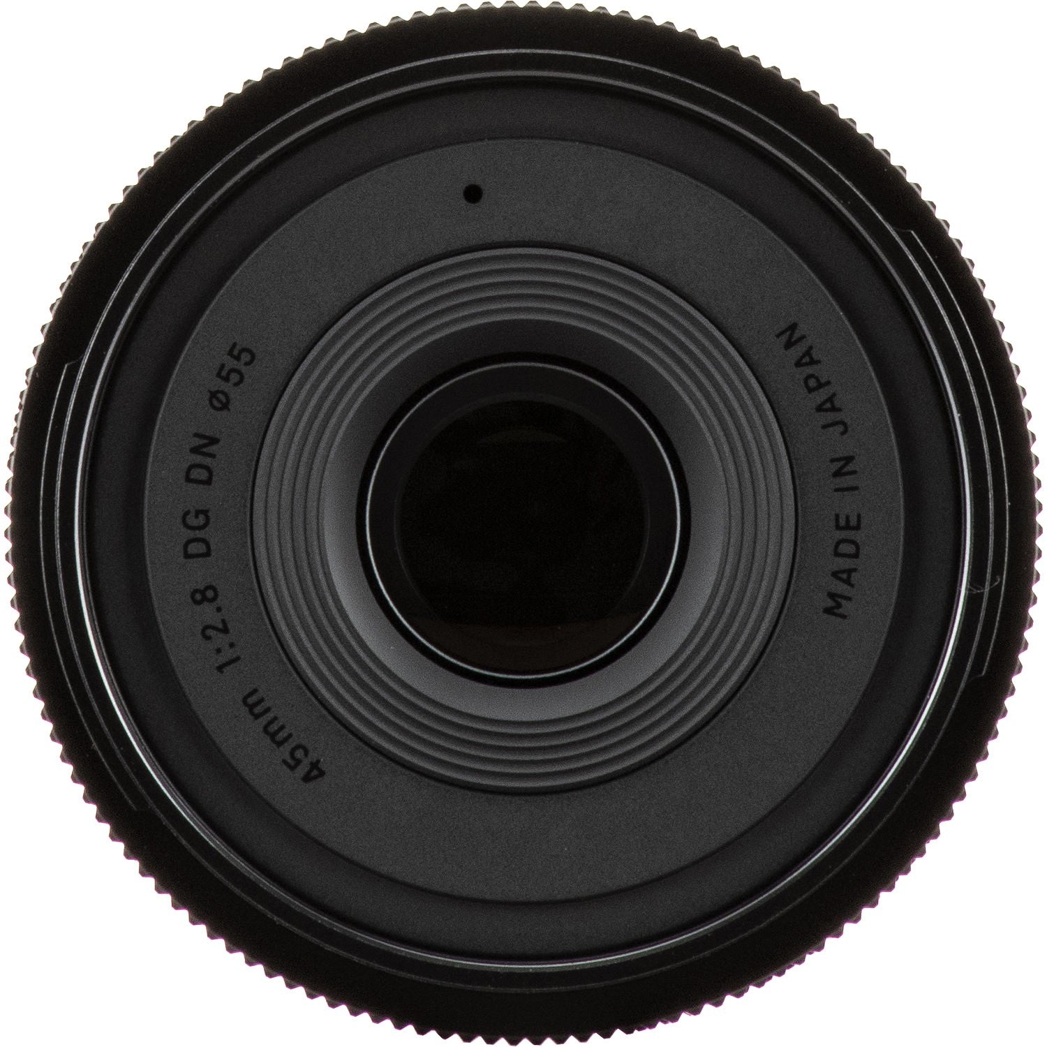 Sigma 45mm F2.8 DG DN Contemporary Lens for Sony E in a Front Close-Up View