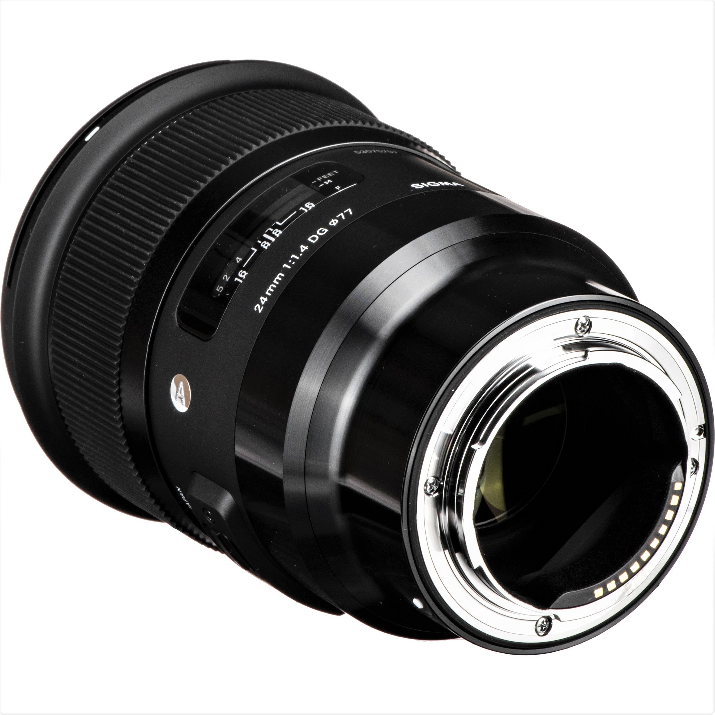 Sigma 24mm F1.4 DG HSM Art Lens for Leica L in a Back-Side View