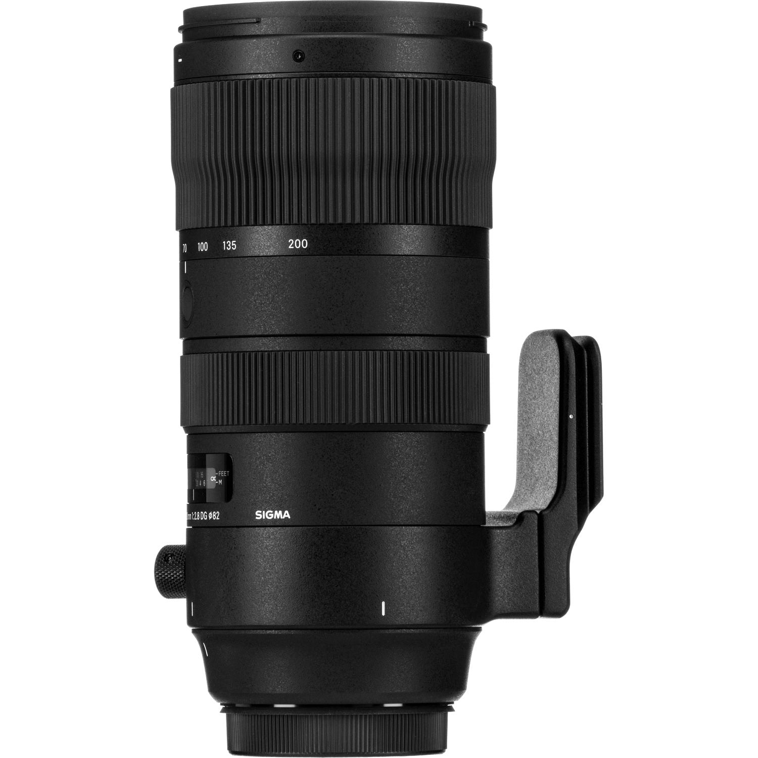 Sigma 70-200mm F2.8 DG OS HSM Sports Lens (Canon EF Mount) with Attached Tripod Socket on the Right Side
