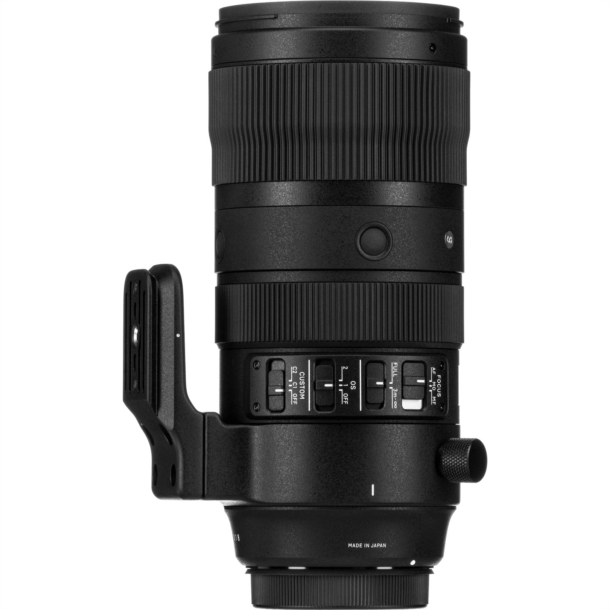 Sigma 70-200mm F2.8 DG OS HSM Sports Lens (Canon EF Mount) with Attached Tripod Socket on the Left Side