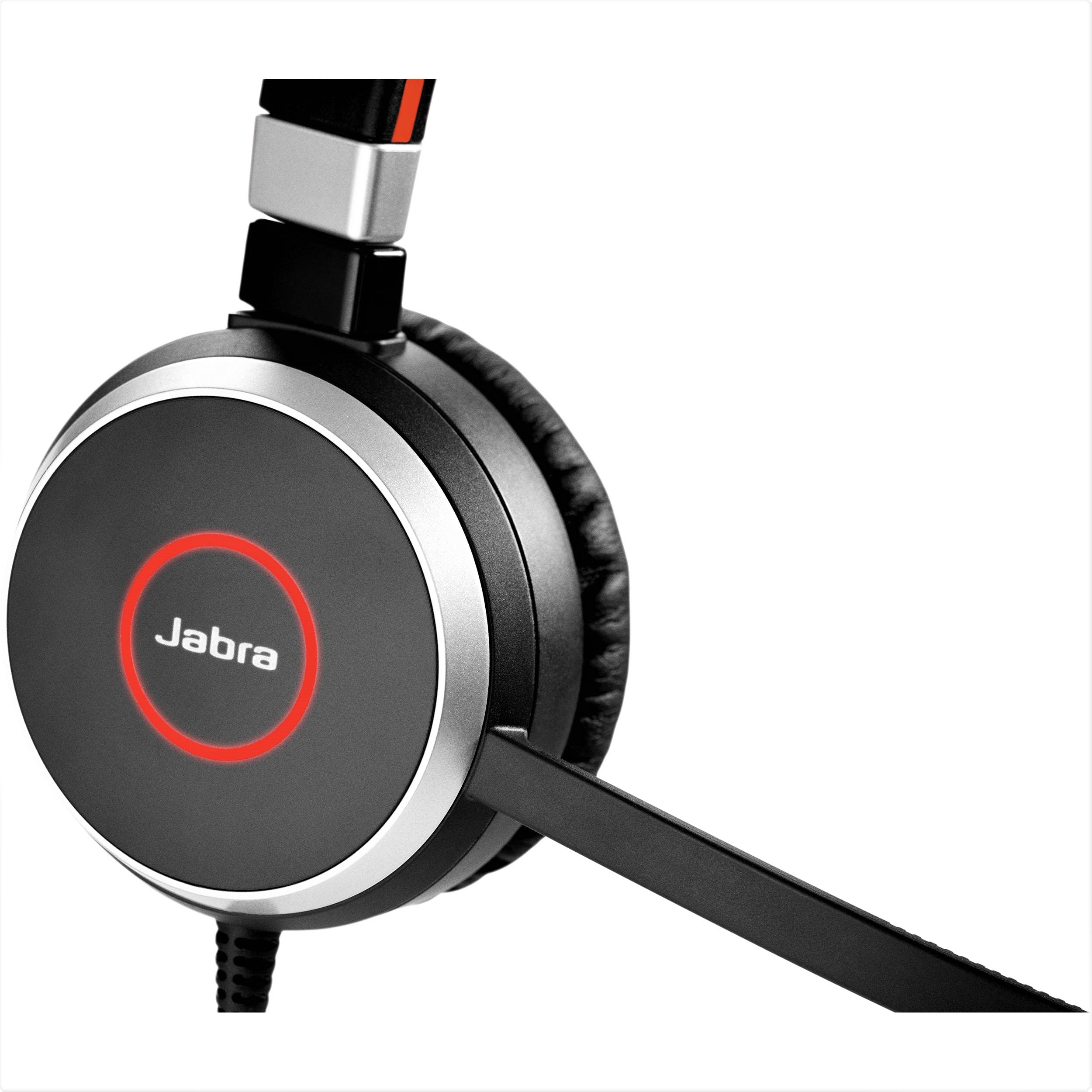 Jabra Evolve 40 MS Professional Wired Headset, Mono – Telephone Headset for Greater Productivity, Superior Sound for Calls and Music, 3.5mm Jack/USB Connection, All-Day Comfort Design, MS Optimized, Black, Mono Speaker (6393-823-109)