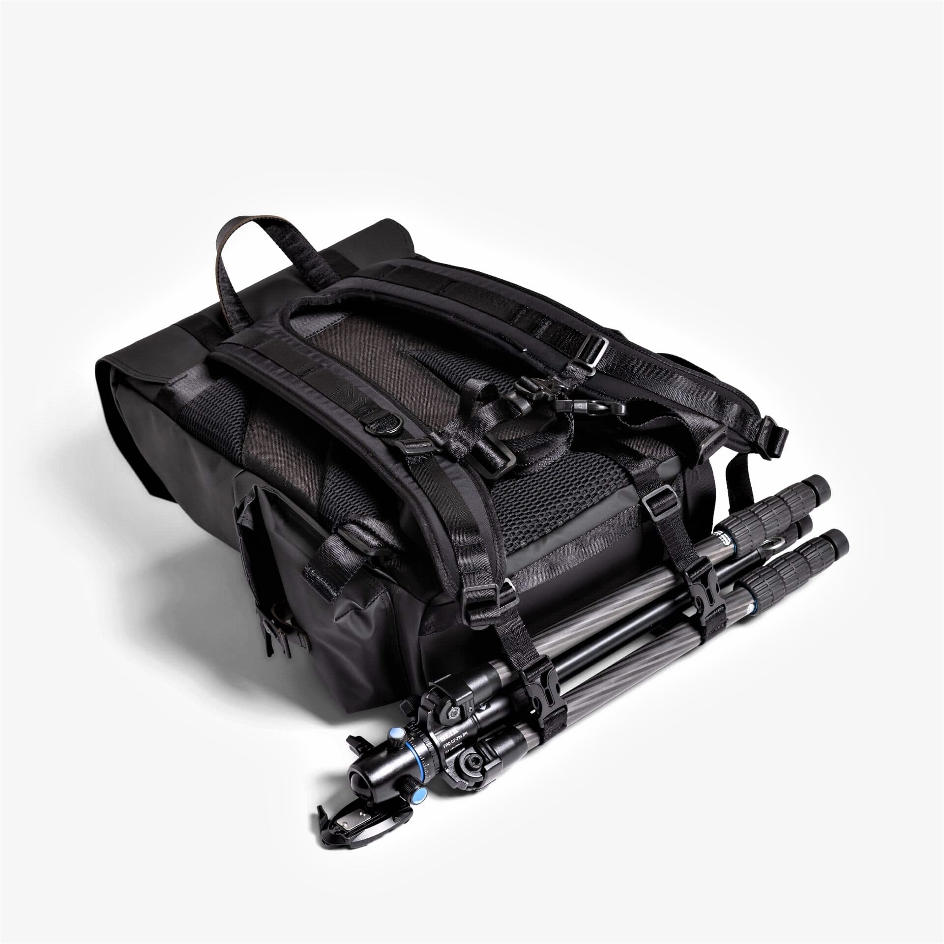 Langly Alpha Globetrotter XC Camera Backpack (Black with Black Accents)