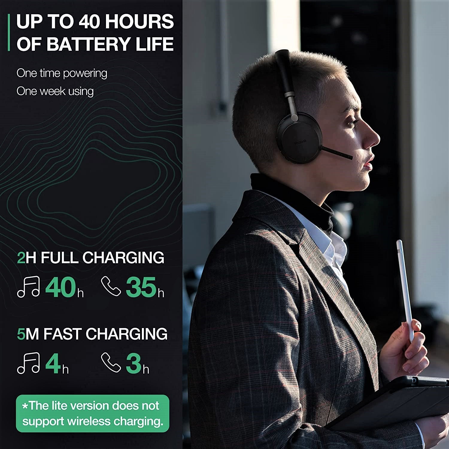 Yealink BH72 Bluetooth Wireless Headset - Features