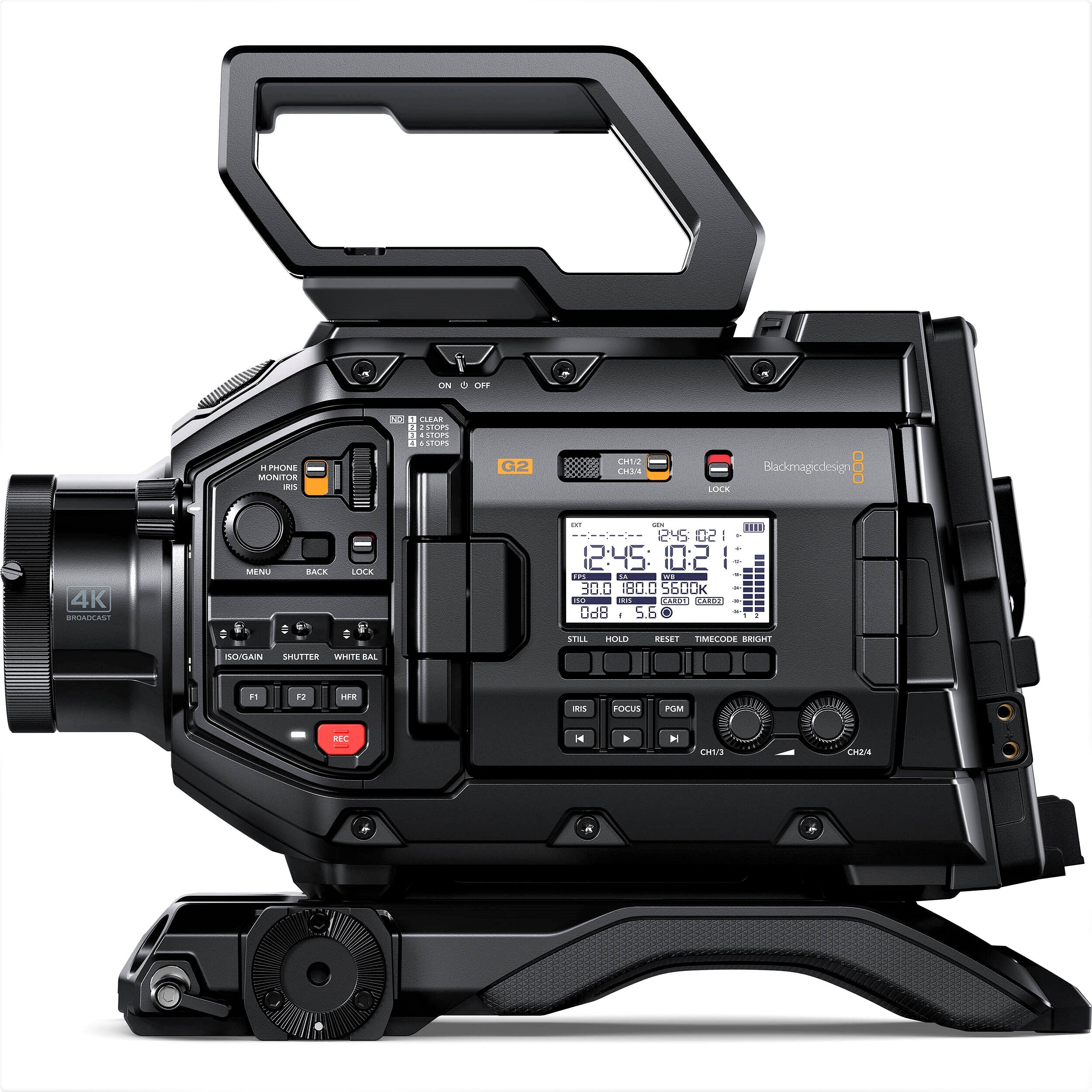 Blackmagic Design URSA Broadcast G2 with Fujinon XA20sX8.5BRM-K3 and MS-01 Semi Servo Rear Control Accessory Kit