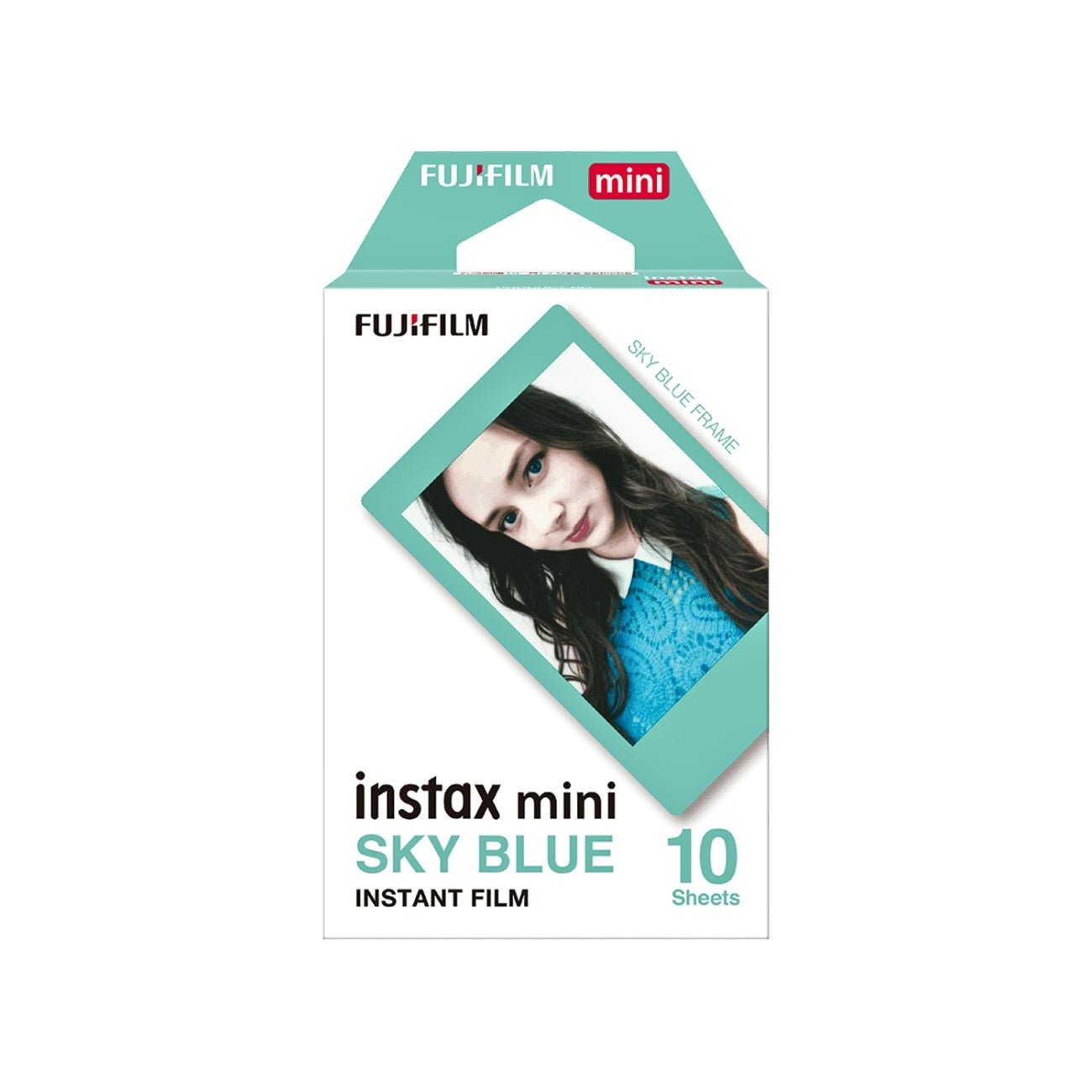 FUJIFILM INSTAX MINI Sky Blue Instant Film (10 Exposures)