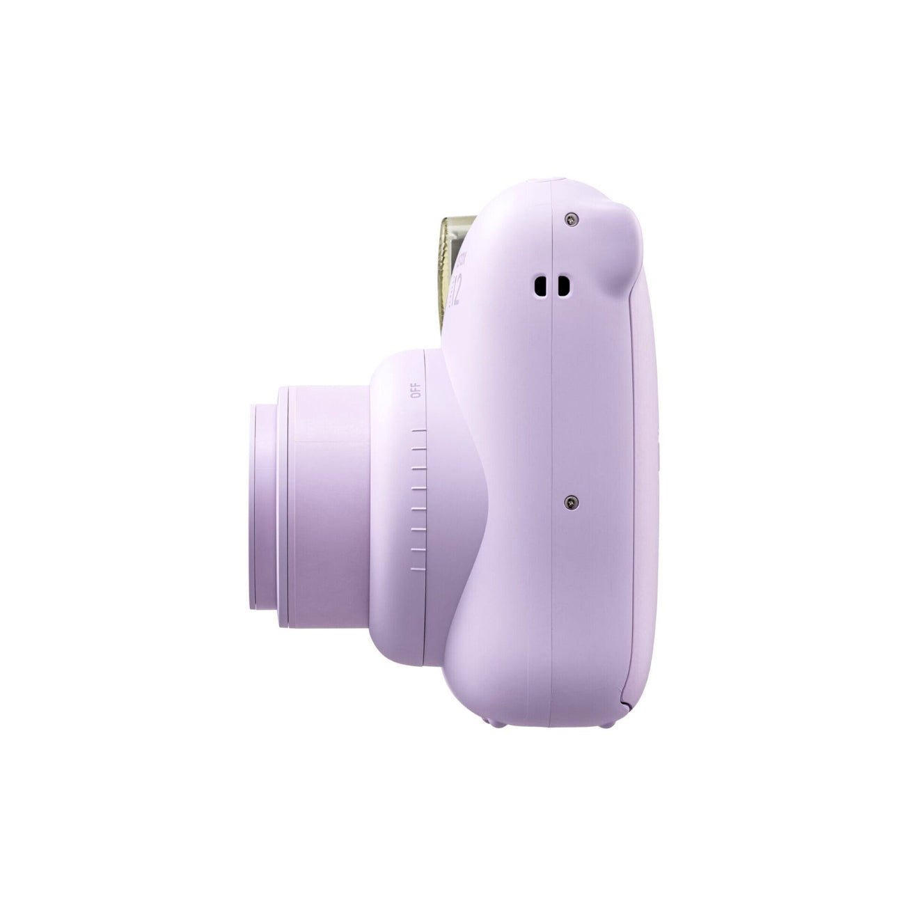 Fujifilm INSTAX Mini 12 Instant Film Camera (Purple) - Side view