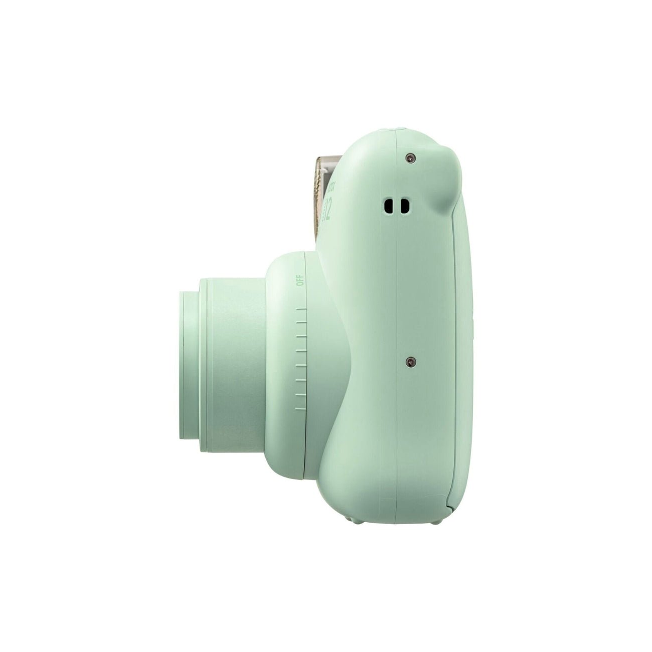 Fujifilm INSTAX Mini 12 Instant Film Camera (Green) - Side view