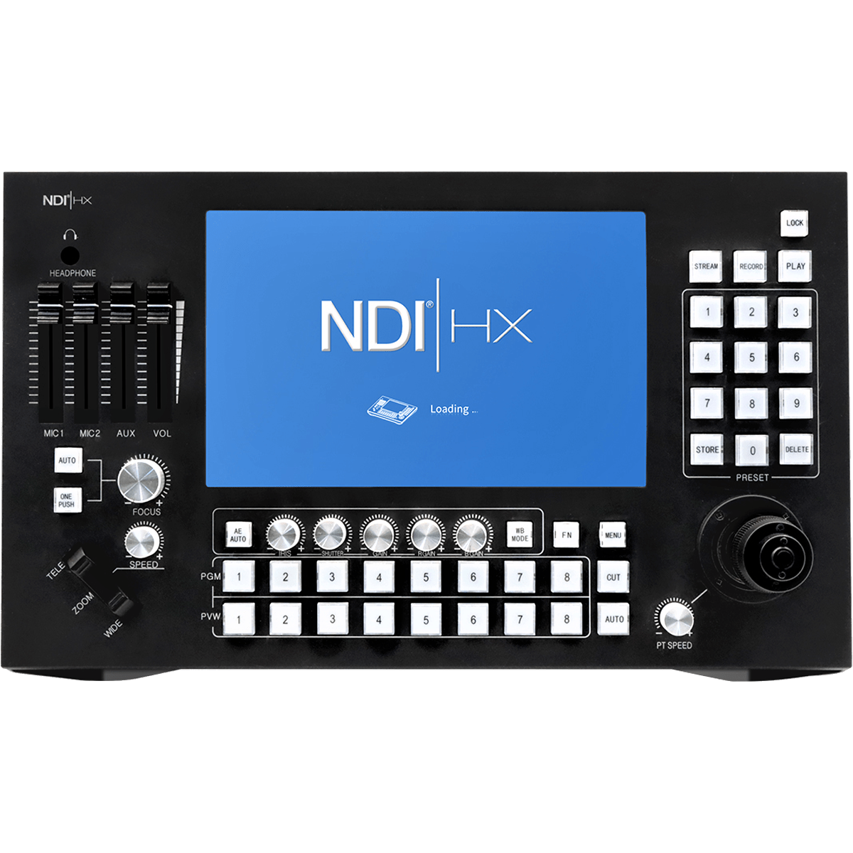 Jimcom 8-Channel Touch Broadcast Switcher and PTZ Controller with NDI|HX