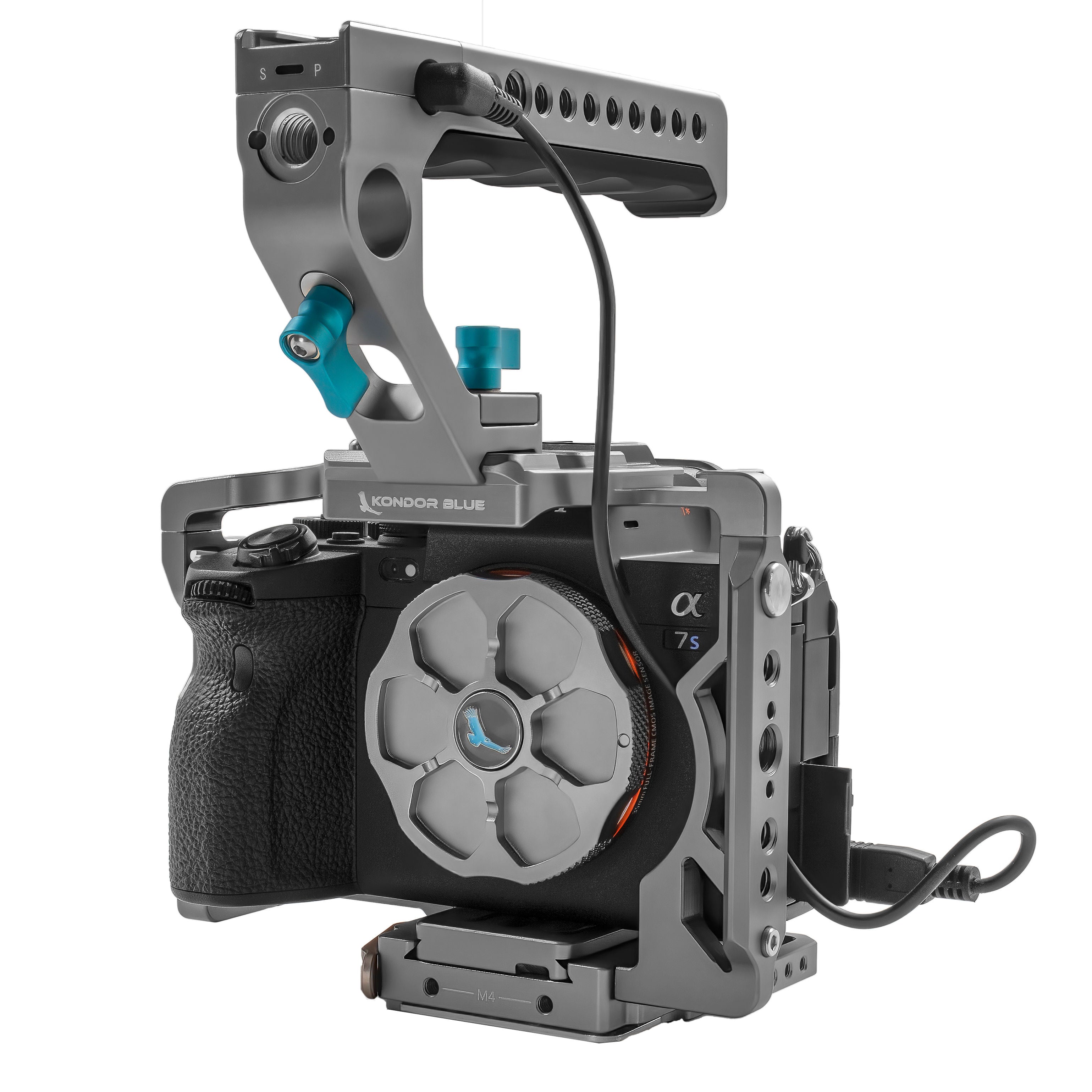 Kondor Blue A7SIII Cage with Start-Stop Trigger Handle for A7 Series Cameras (Space Gray)