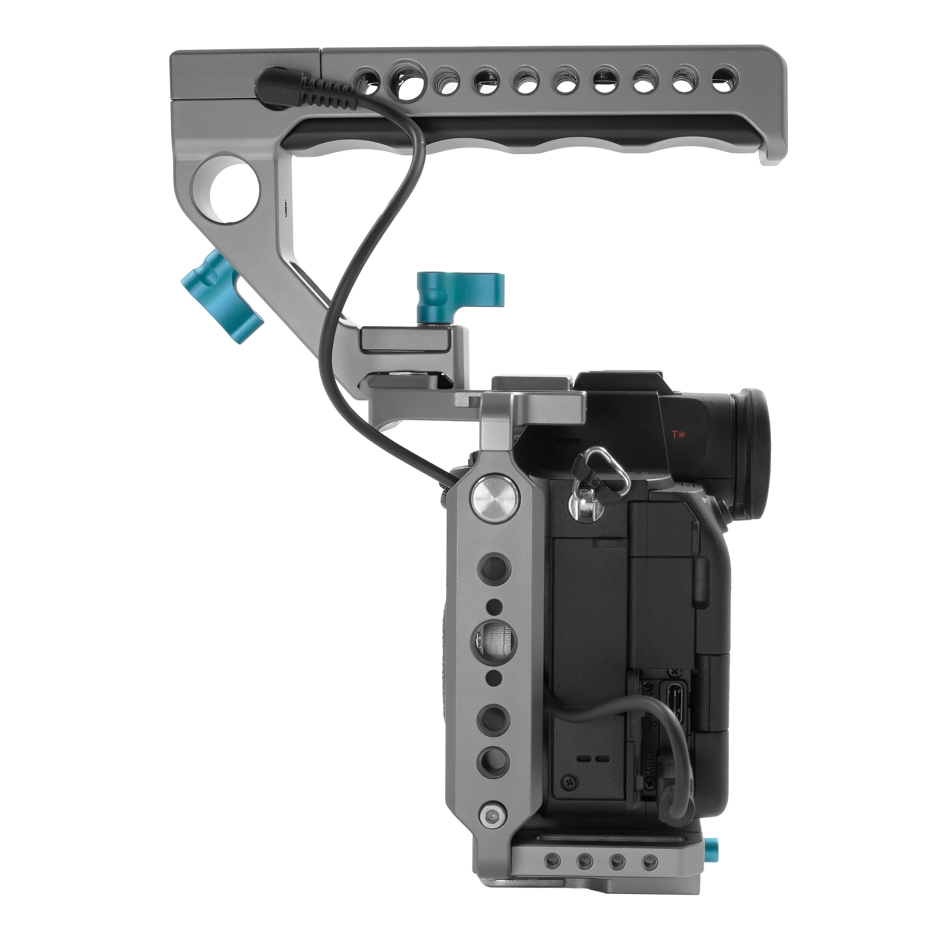 Kondor Blue A7SIII Cage with Start-Stop Trigger Handle for A7 Series Cameras (Space Gray)