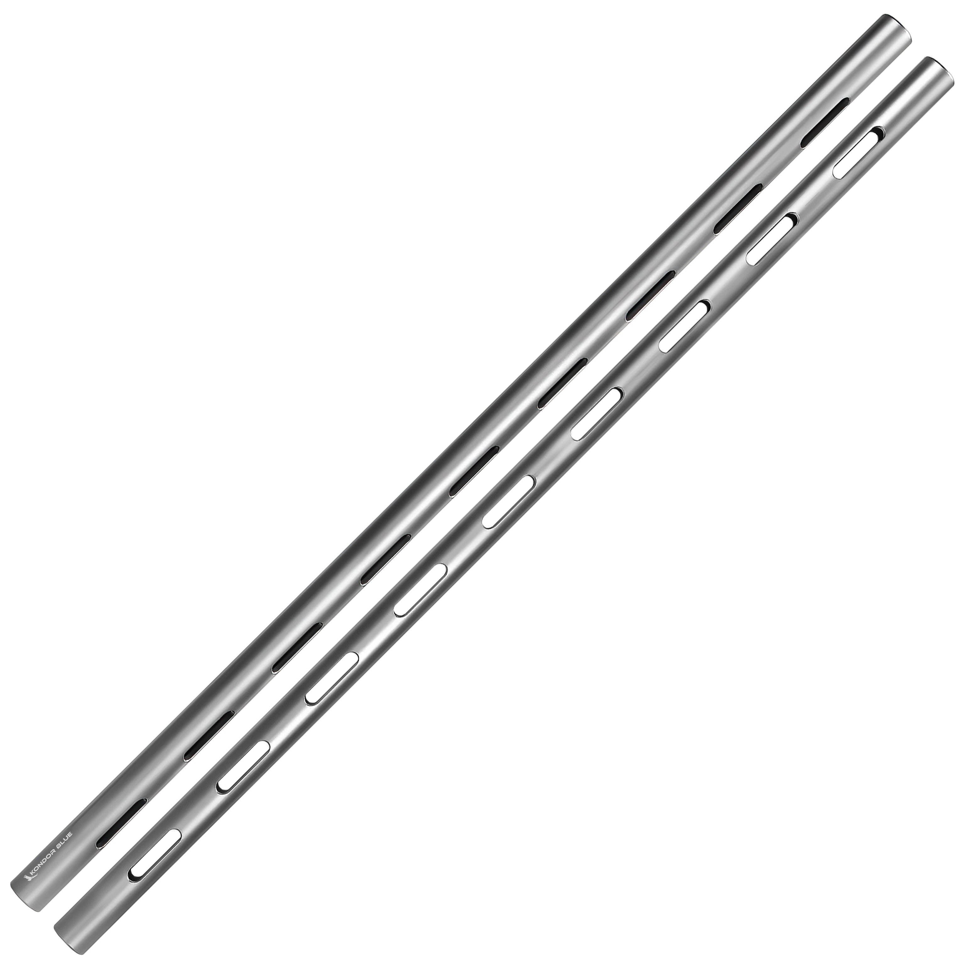 Kondor Blue 18'' PPSH 15MM Rod (Threaded, Space Gray, 2 Pack)