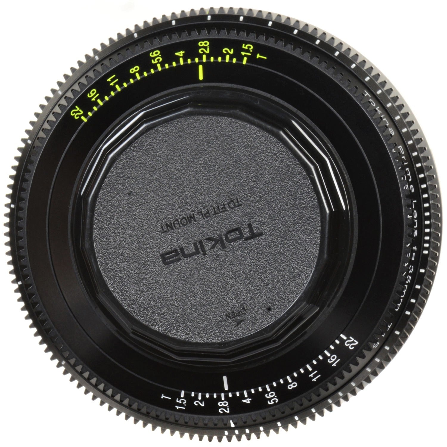 Tokina 35mm T1.5 Cinema Vista Prime Lens (PL Mount) in a Back Close-Up View