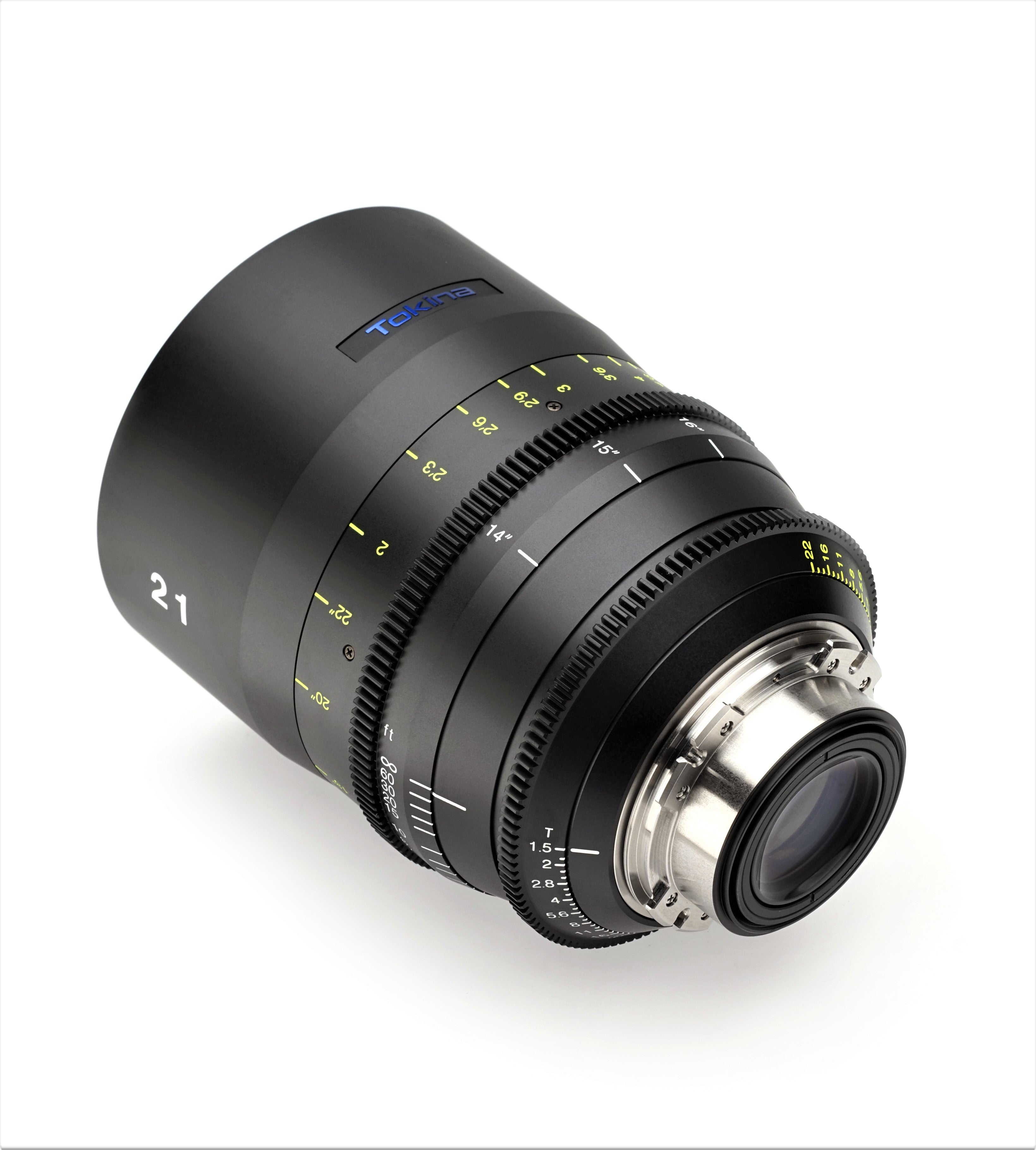 Tokina Cinema Vista 21mm T1.5 Lens (MFT Mount, Imperial Focus Scale) in a Back-Side View