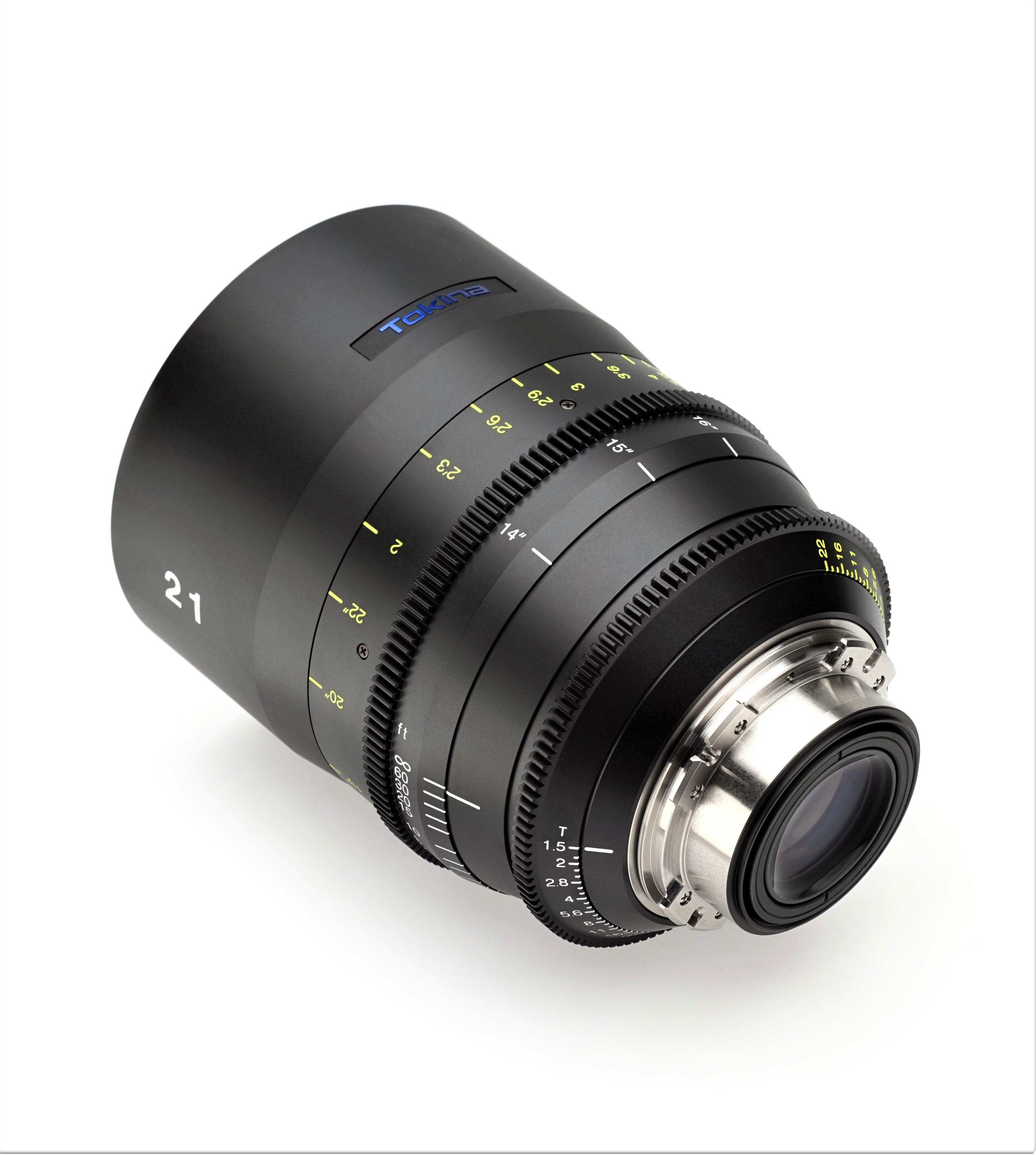 Tokina Cinema Vista 21mm T1.5 Lens (PL Mount, Imperial Focus Scale) in a Back-Side View