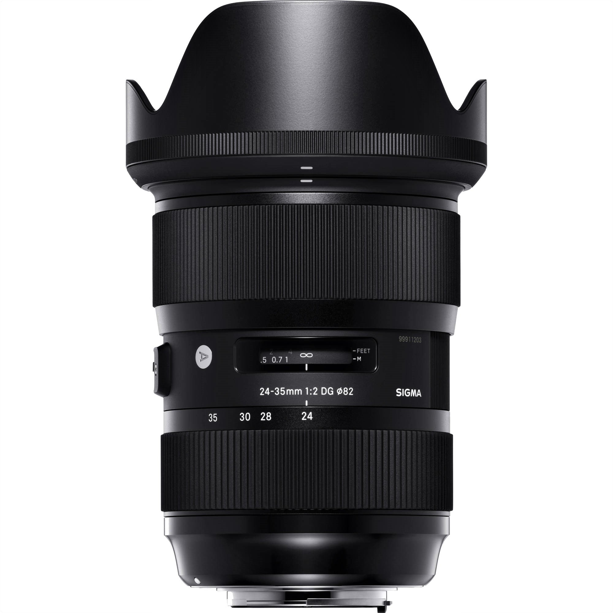 Sigma Lens Hood Attached to 24-35mm F2.0 DG HSM Art Lens