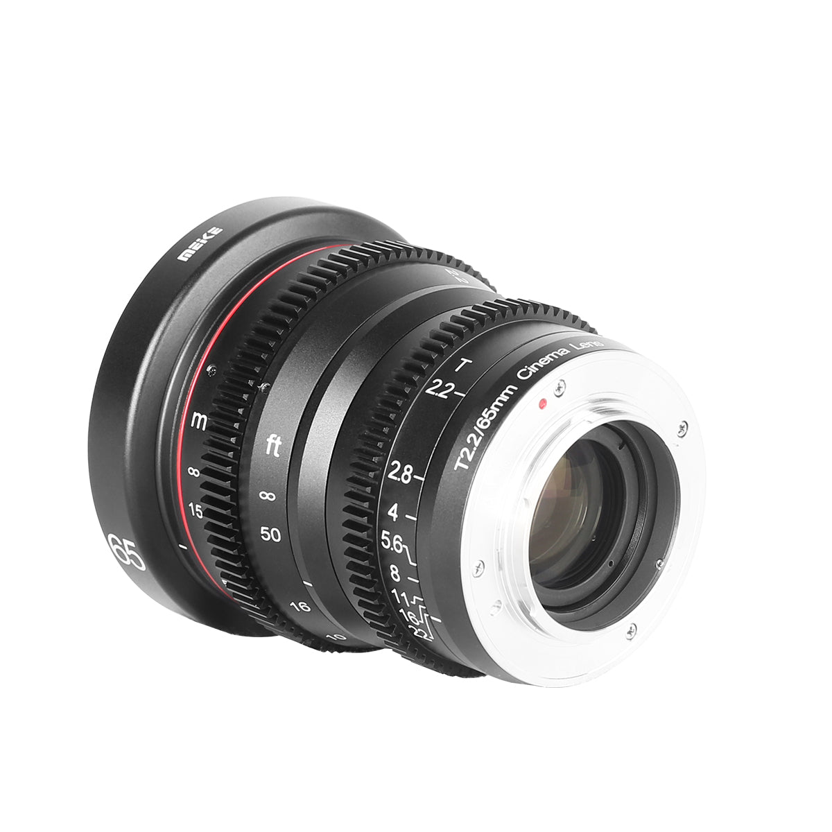 Meike Cinema Prime 65mm T2.2 Lens (Fujifilm X Mount) in a Back-Side View