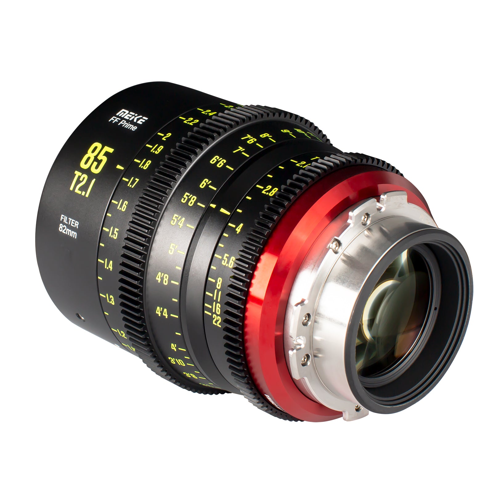 Meike Cinema Full Frame Cinema Prime 85mm T2.1 Lens (PL Mount) in a Back-Side View