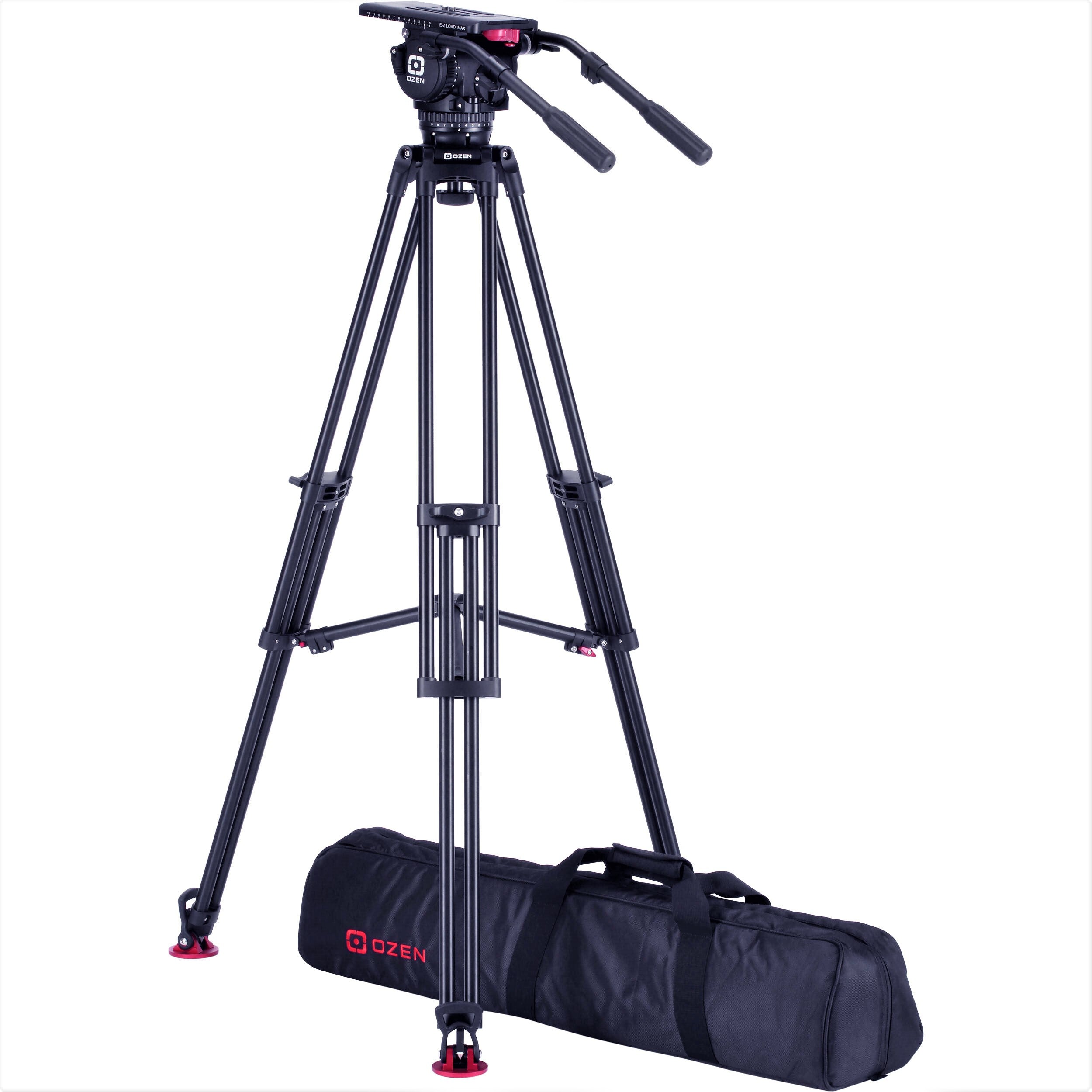 OZEN 18AL1HDM 100mm AGILE 18M E-Z LOAD MAX Tripod System with Soft Case