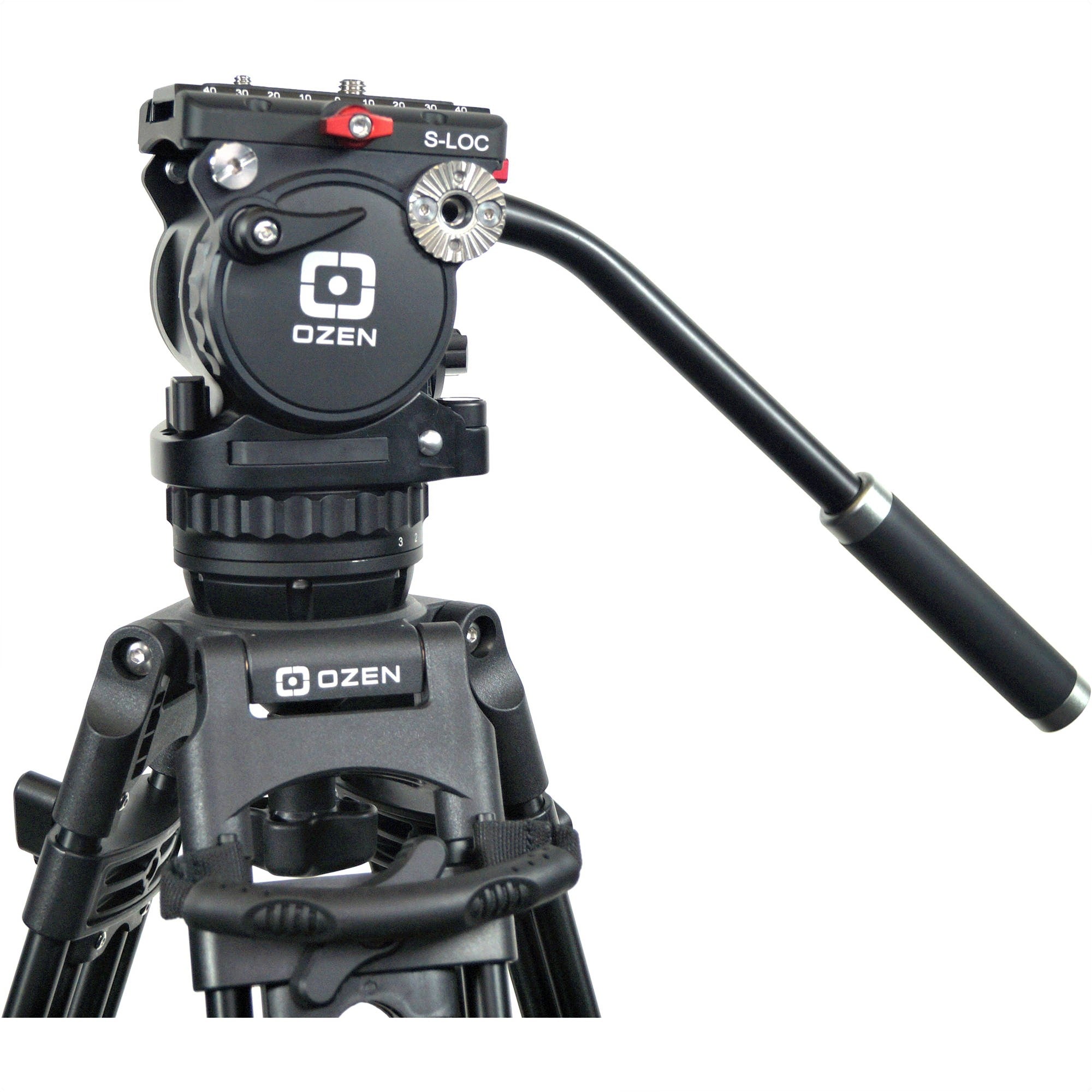 OZEN Agile 5S S-Loc 75mm Fluid Head with Attached Tripod