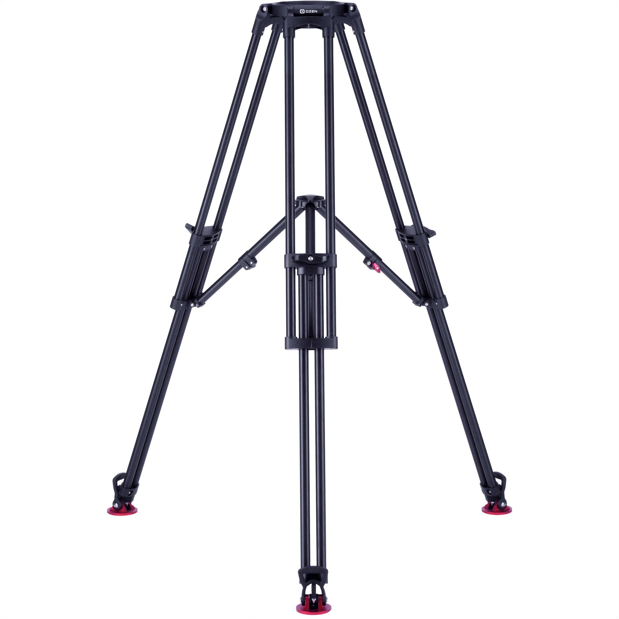 OZEN Single-Stage Heavy-Duty Aluminum 150mm Tripod with Mid-Level Spreader & Rubber Feet