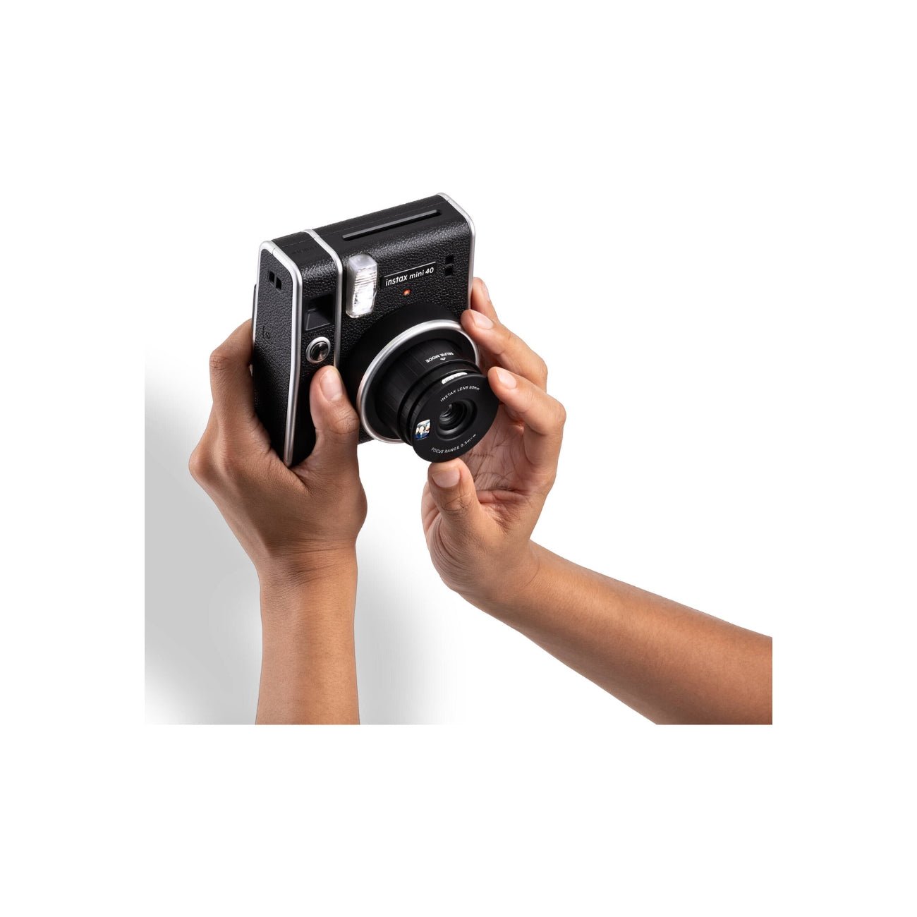 Fujifilm Instax Mini 40 Instant Film Camera being used