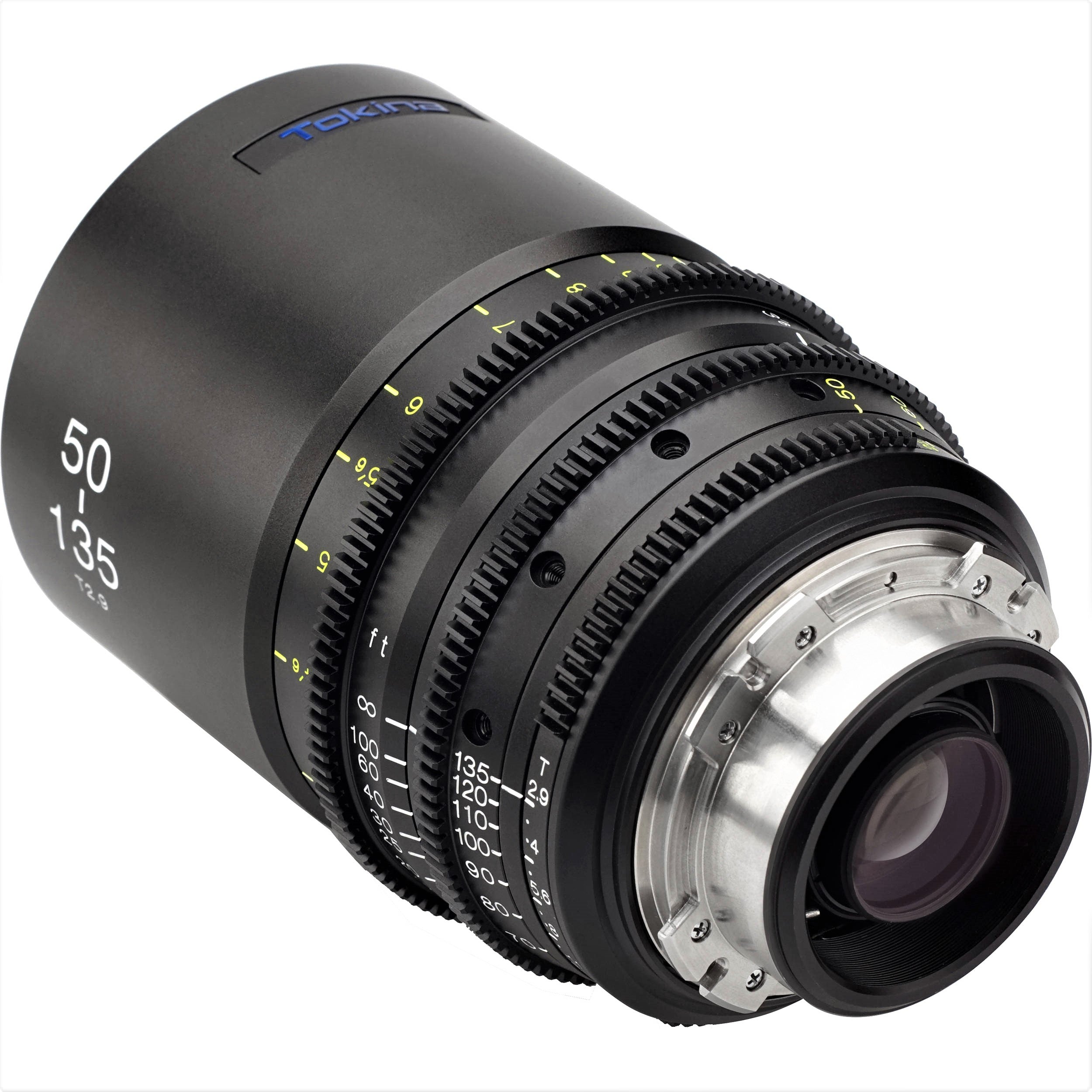 Tokina Cinema 50-135mm T2.9 MKII Lens (E Mount) in a Back-Side View