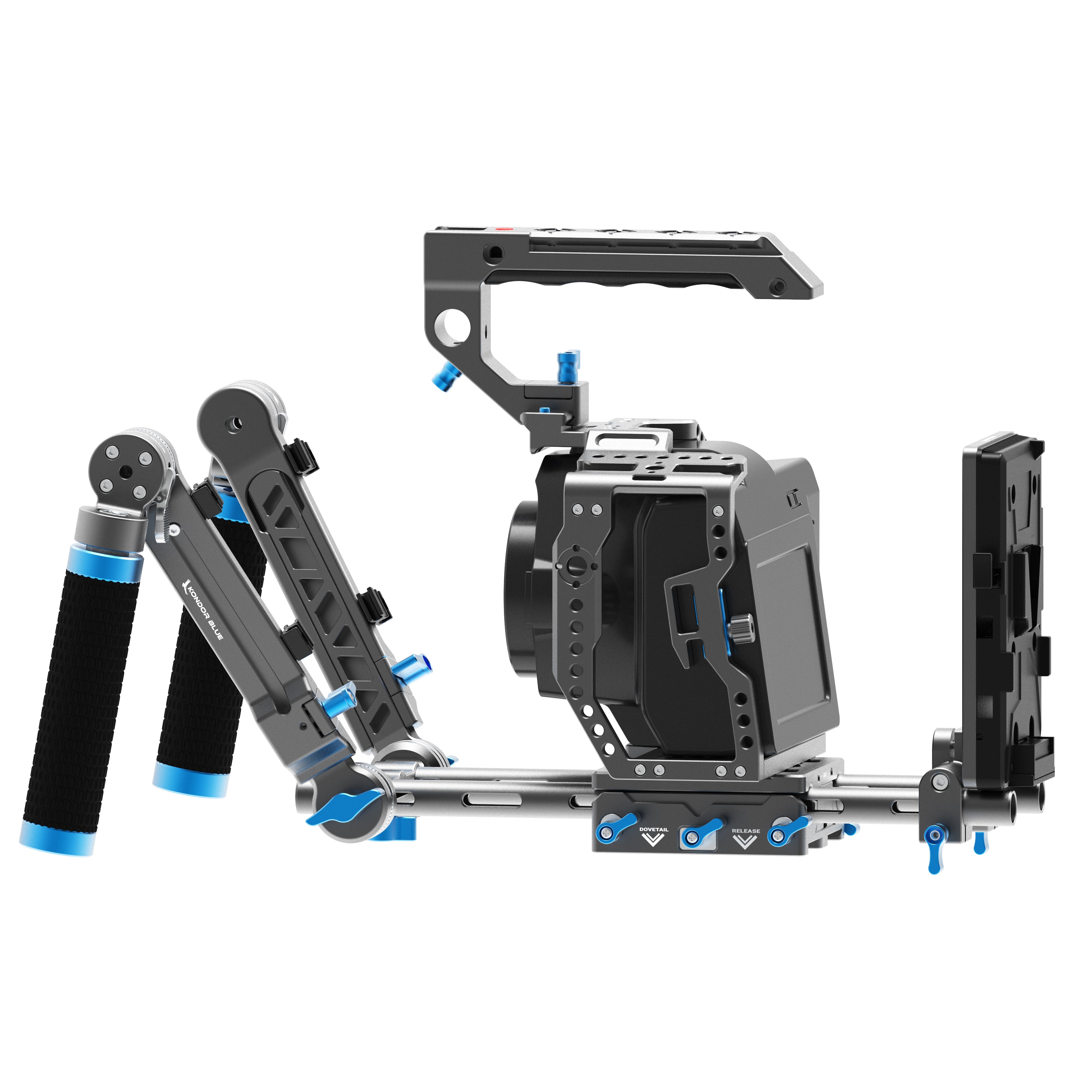 Kondor Blue Blackmagic Pocket 6K Pro Cage with Top Handle (Space Gray)